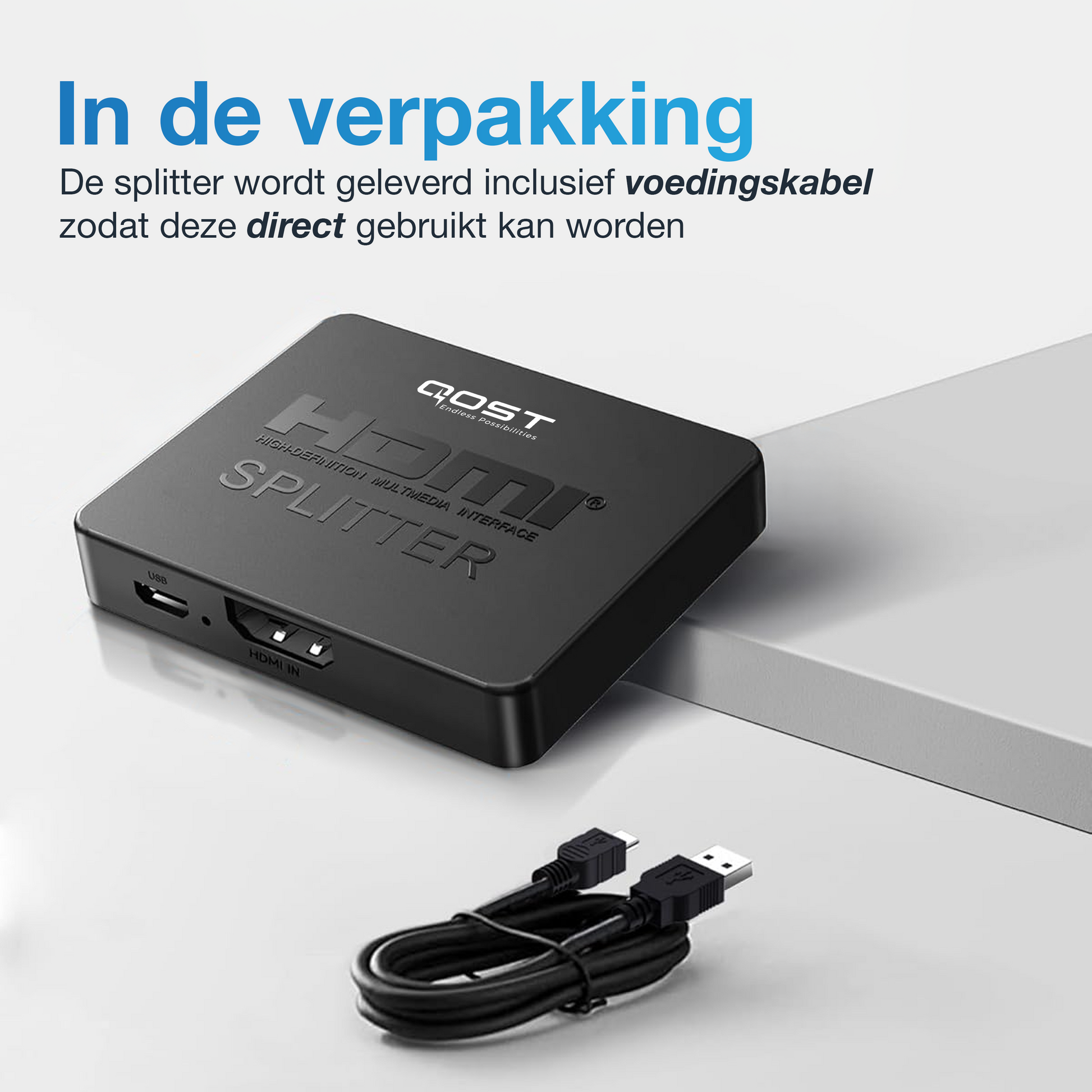 HDMI Splitter - 2 In / 1 Uit - Zwart-2