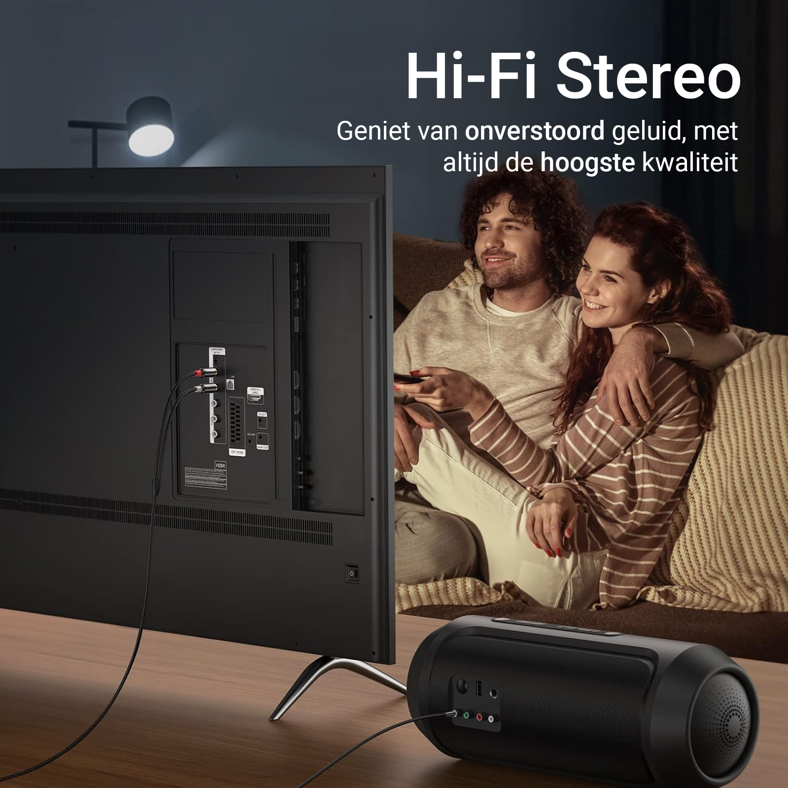 Aux naar RCA Kabel - 1.5 Meter - Spacegrey-4