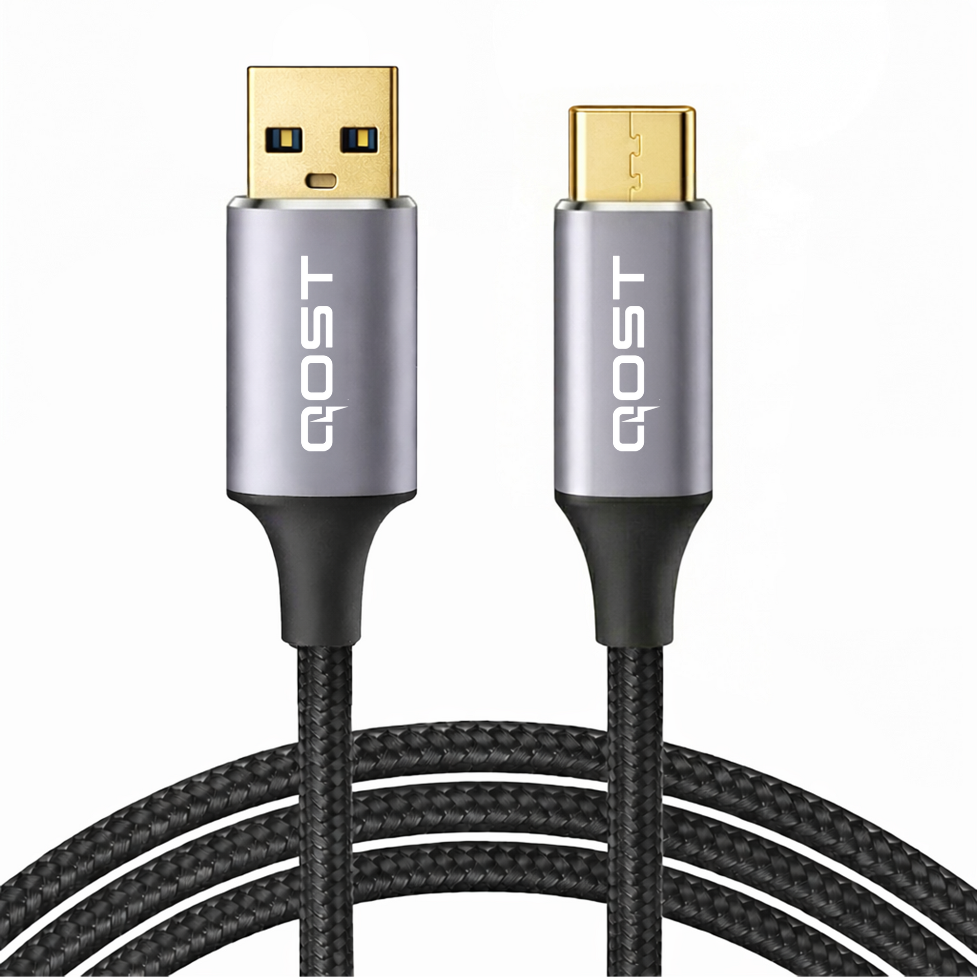 USB-A naar USB-C Kabel - 1 Meter - Spacegrey
