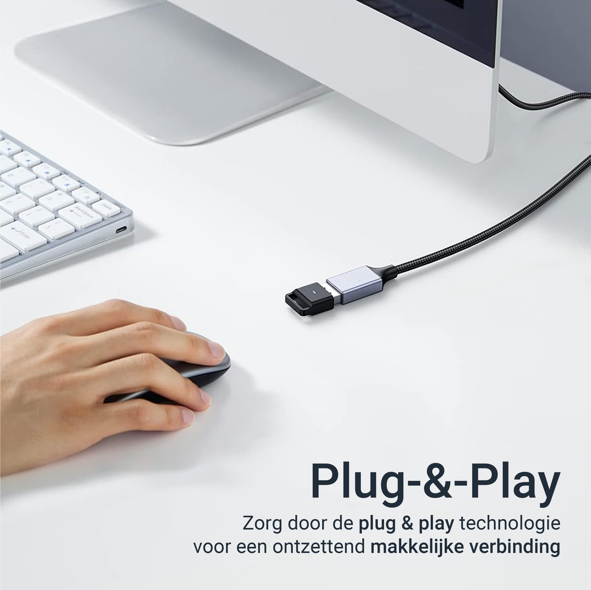 USB-A Verlengkabel - 2 Meter - Spacegrey-5