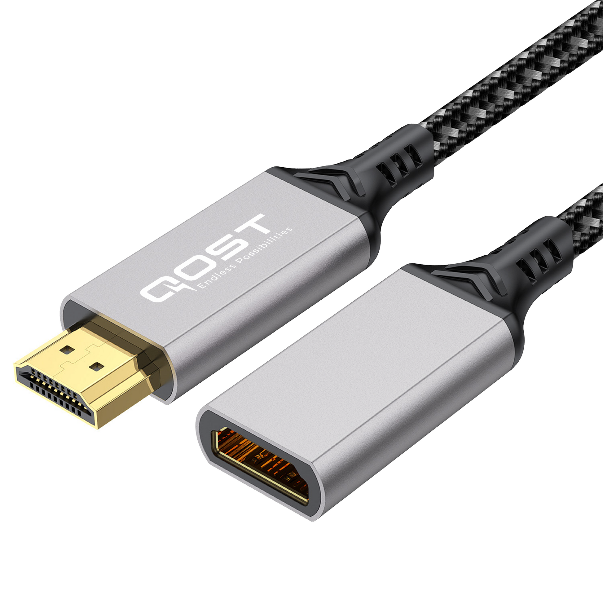 HDMI verlengkabel - 5 Meter - Spacegrey-1