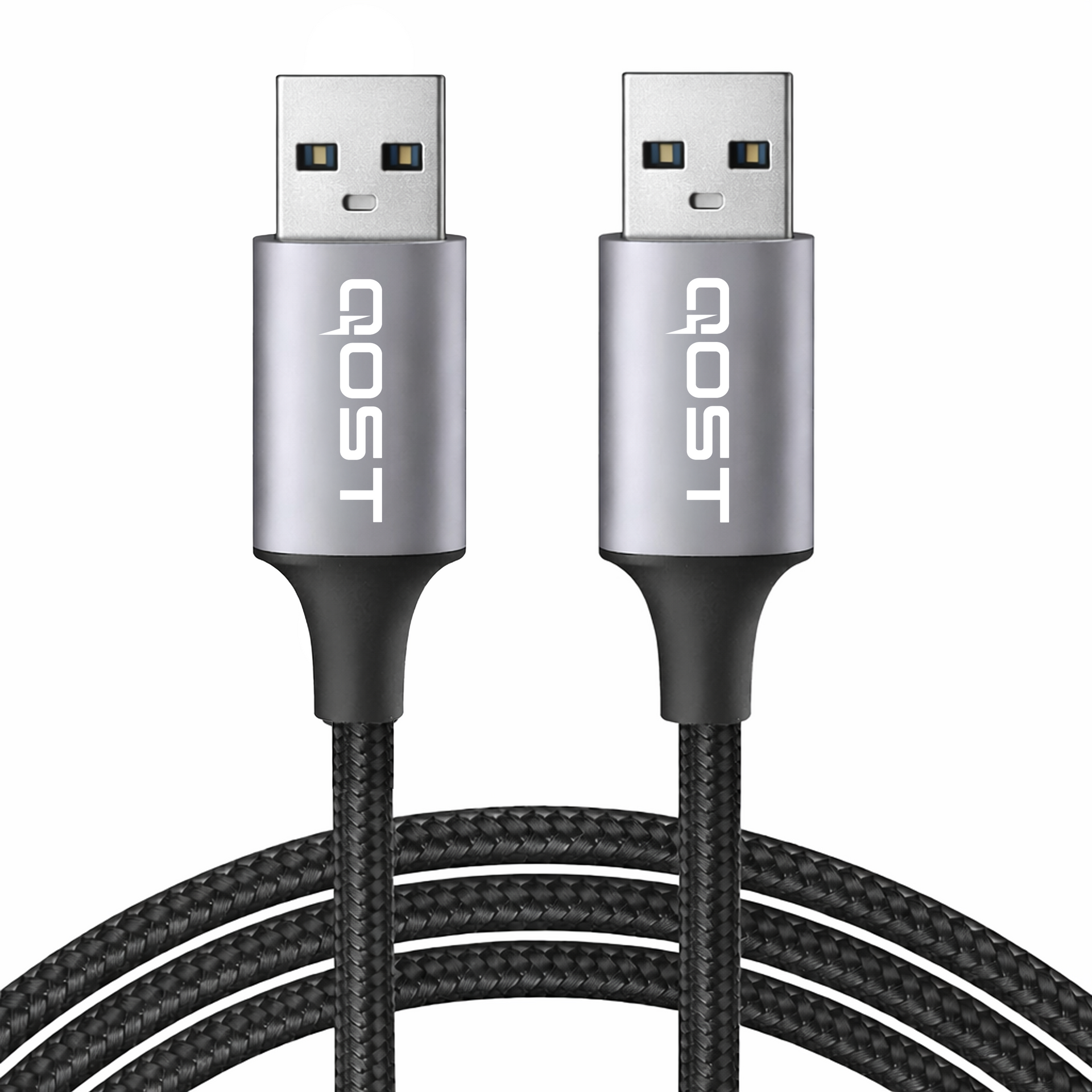 USB-A naar USB-A Kabel - 3 Meter - Spacegrey