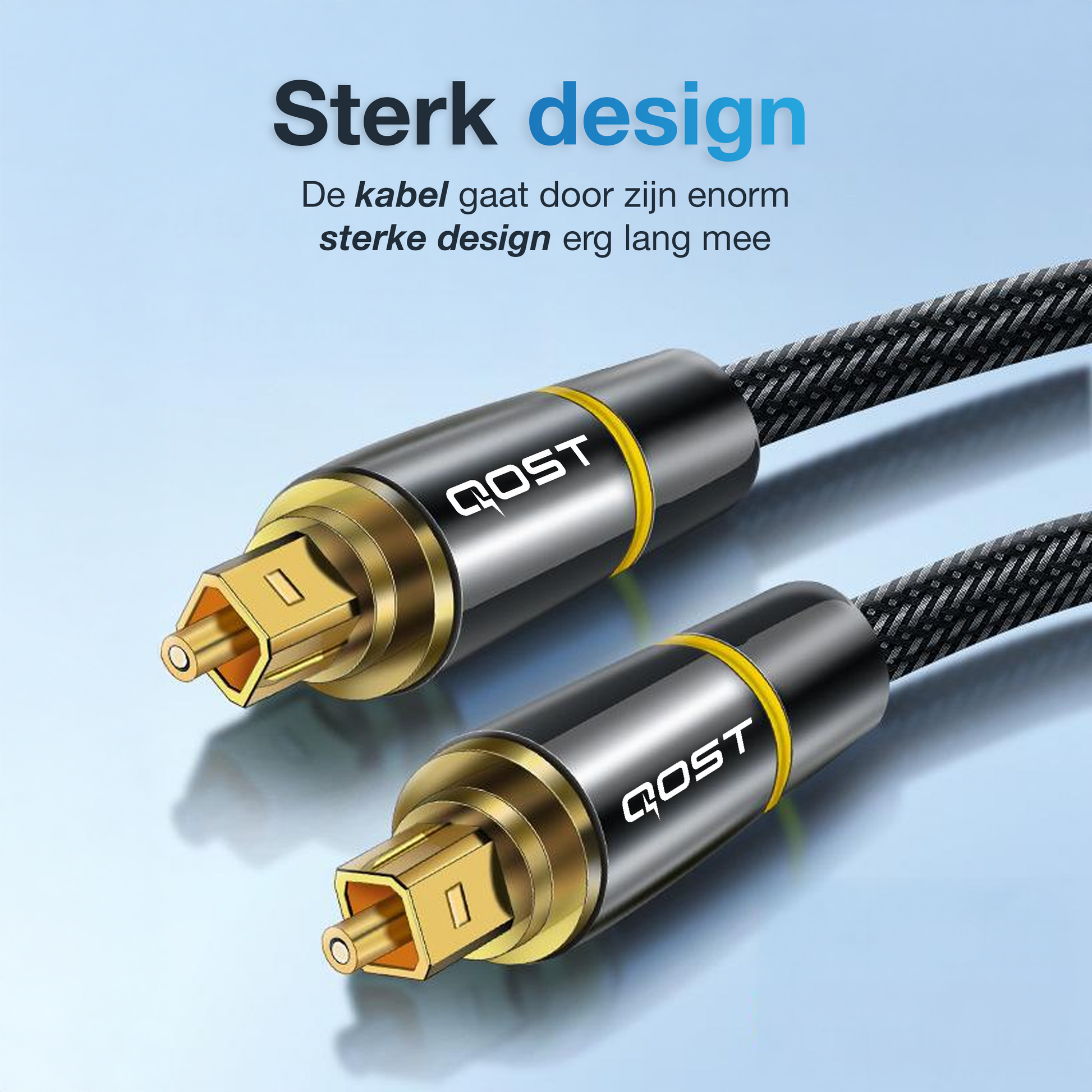 Toslink Optische Kabel - 5 Meter - Zwart - Nylon-2