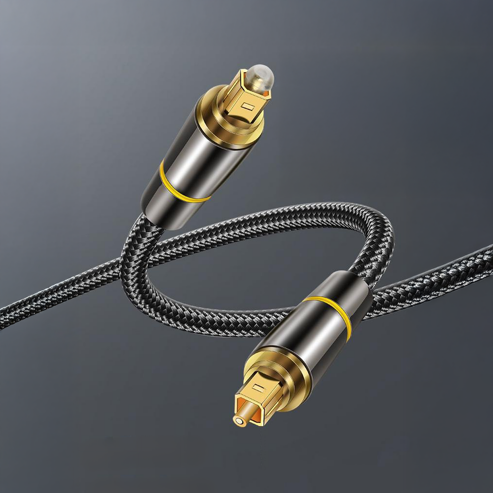 Toslink Optische Kabel - 20 Meter - Zwart - Nylon-3