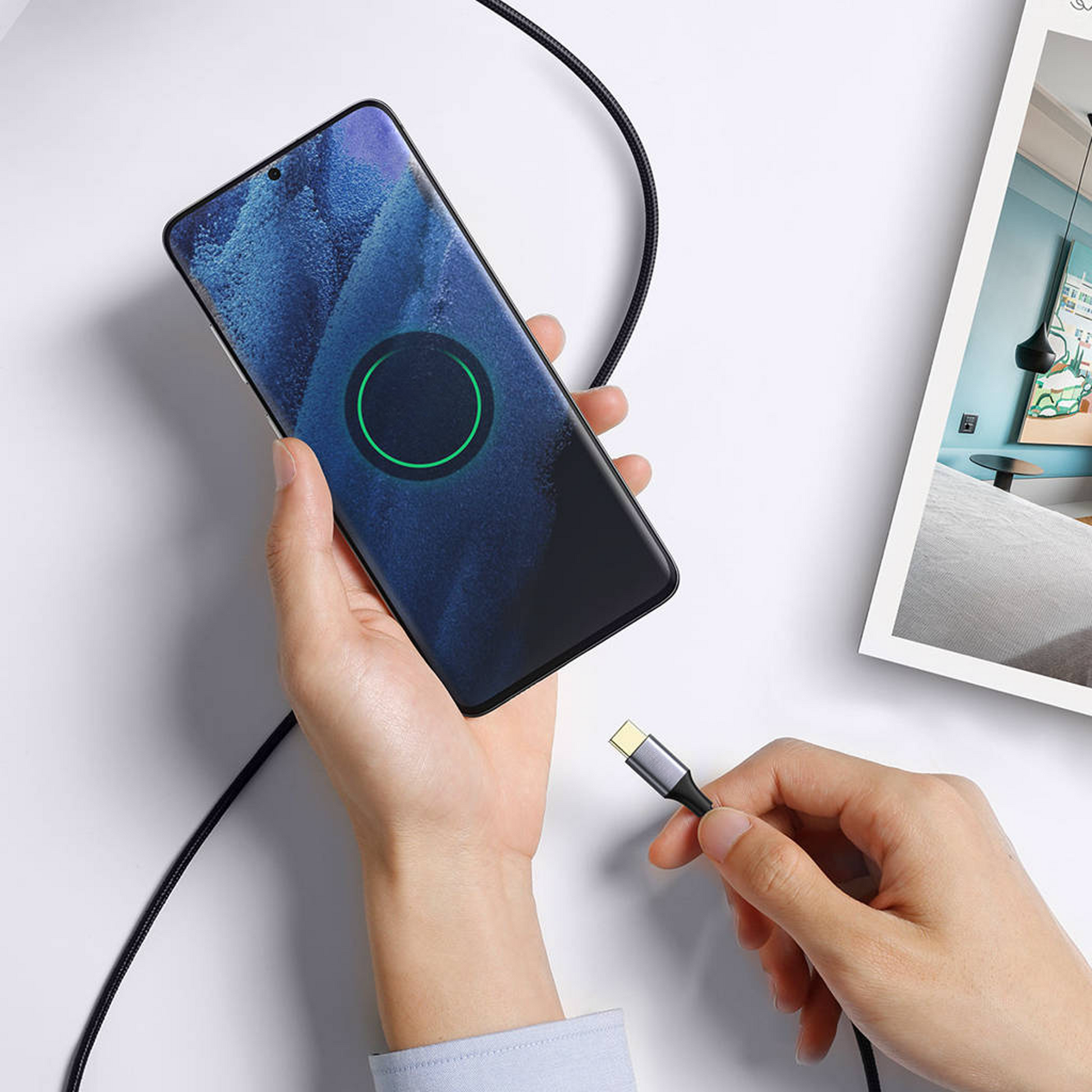 USB-A naar USB-C Kabel - 1 Meter - Spacegrey-4