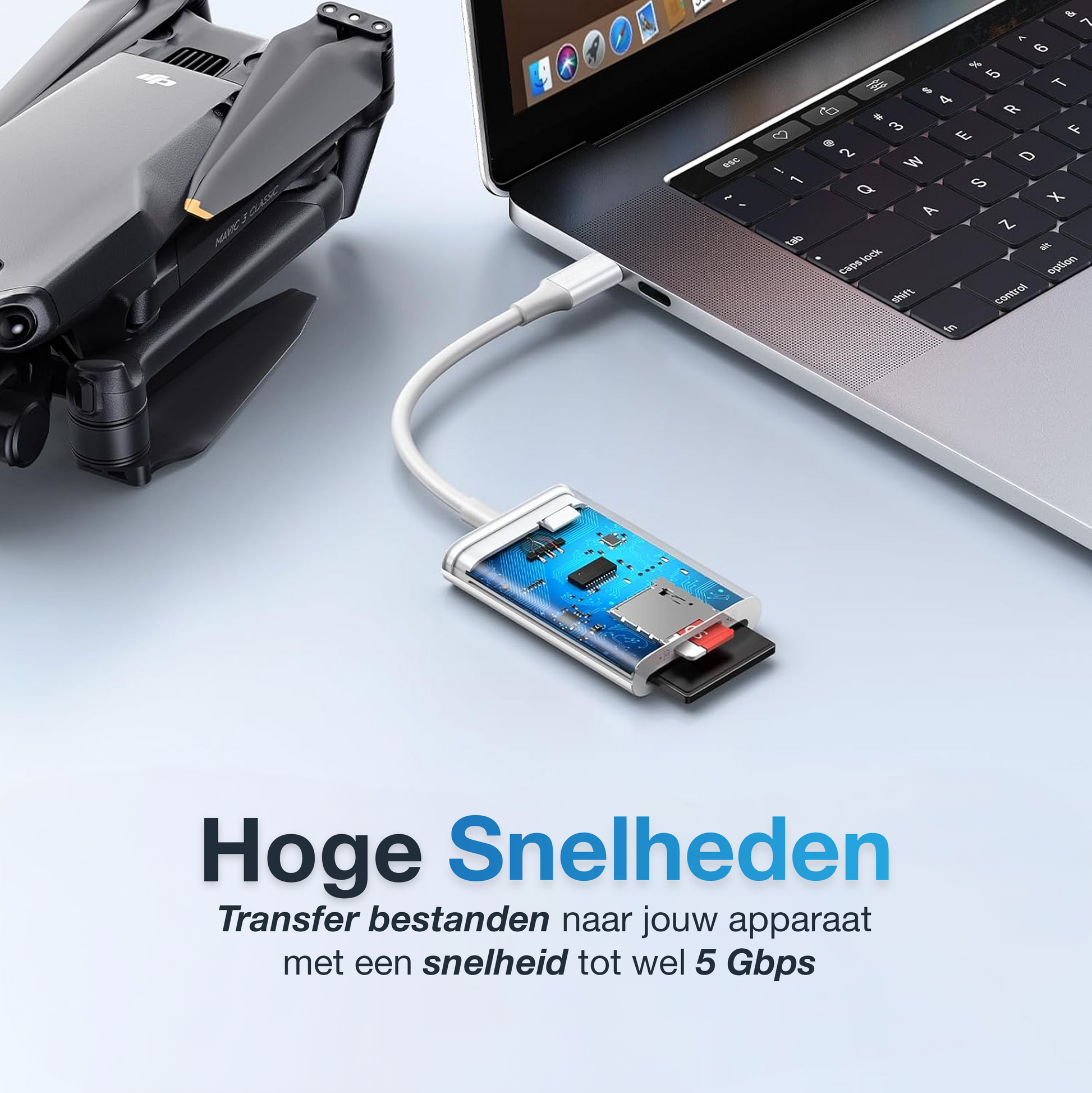 USB-C naar SD-Kaart Lezer - Wit-5