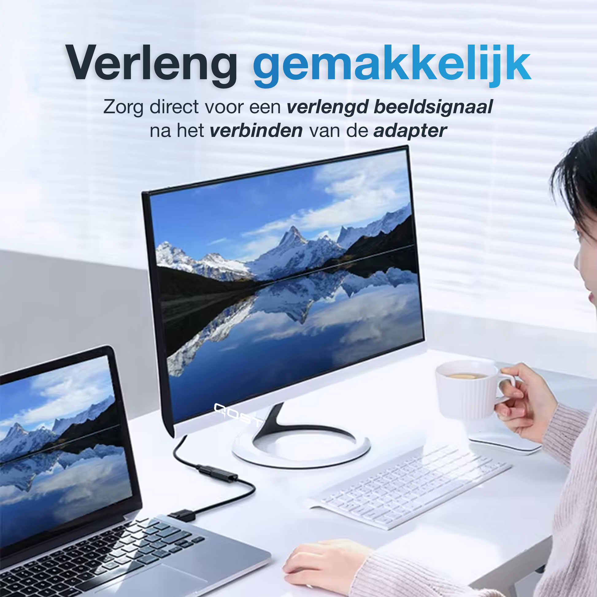 DisplayPort naar HDMI adapter - 0.15 Meter - Zwart-3