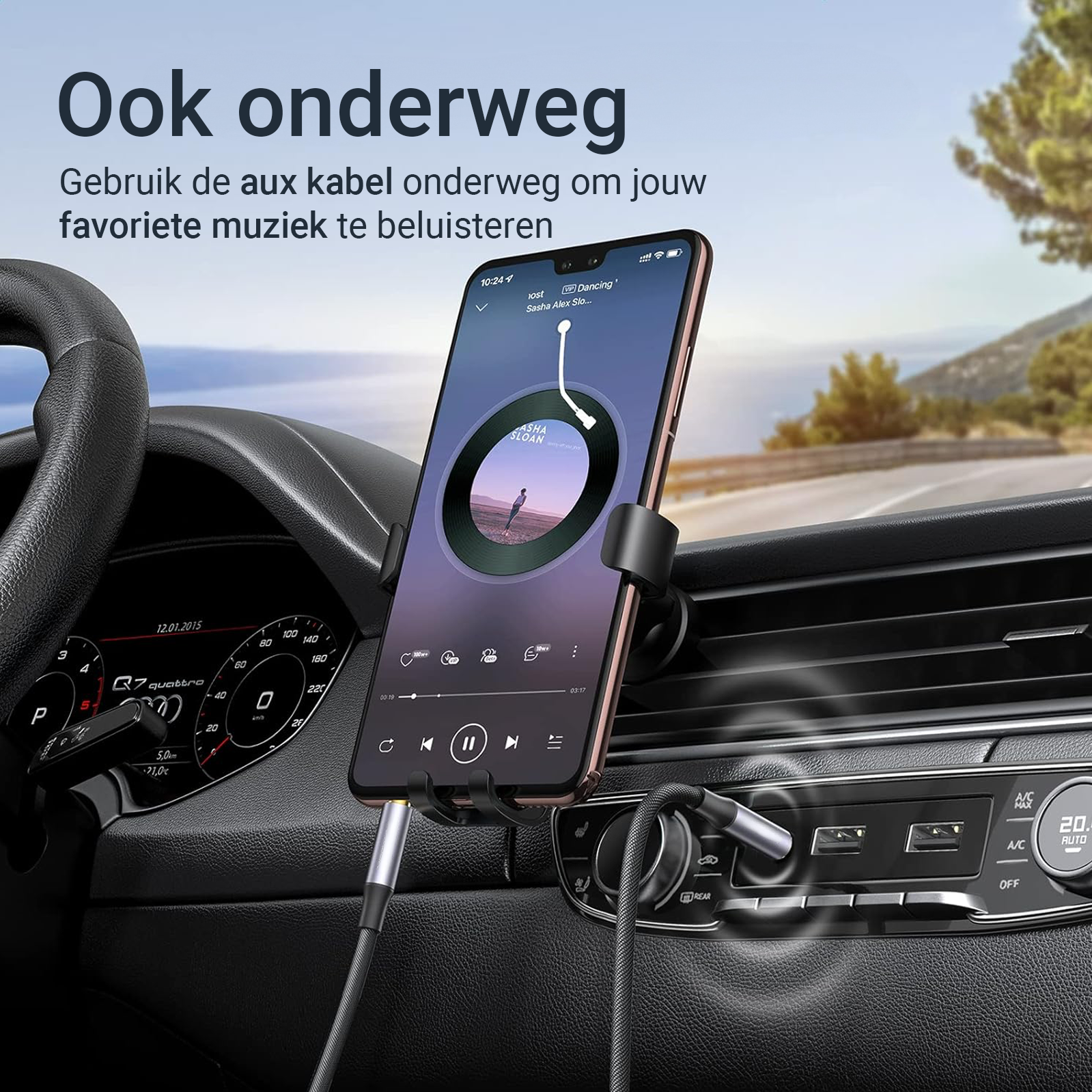 Aux Kabel 3.5 mm - 3 Meter - Spacegrey-5