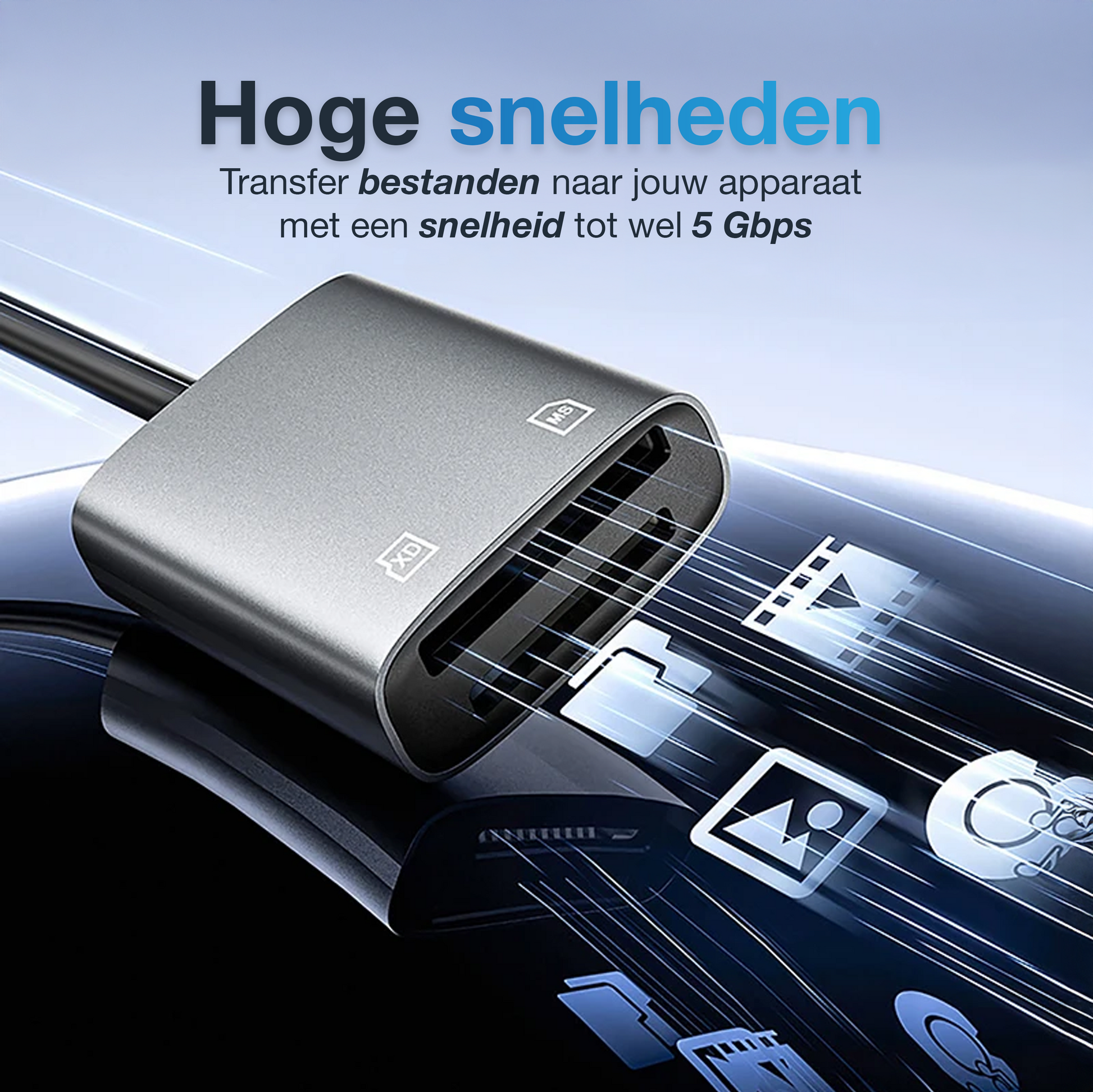 Lightning naar SD-Kaart Lezer - Spacegrey-5