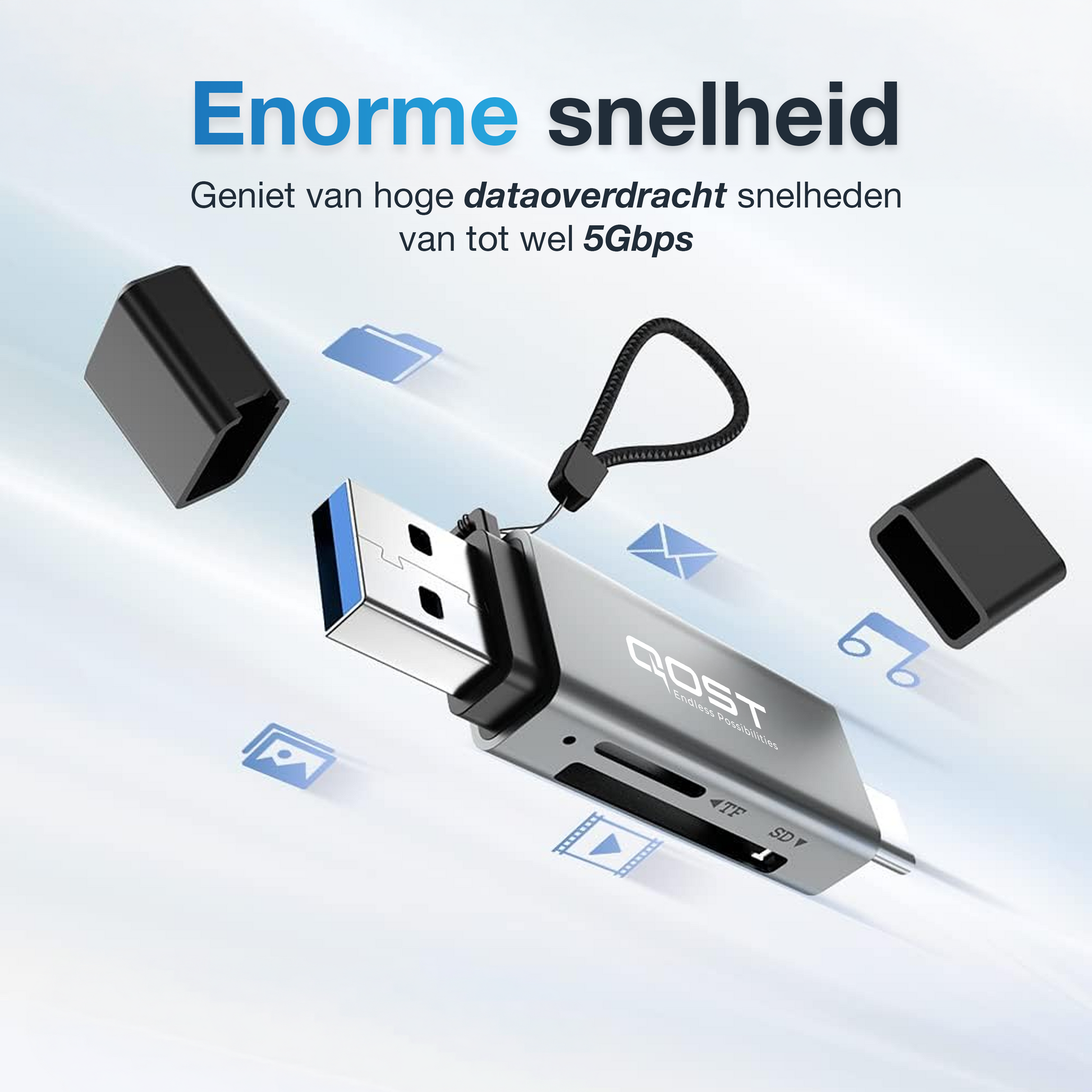 SD-Kaart Lezer USB-C / USB-A - Spacegrey-2