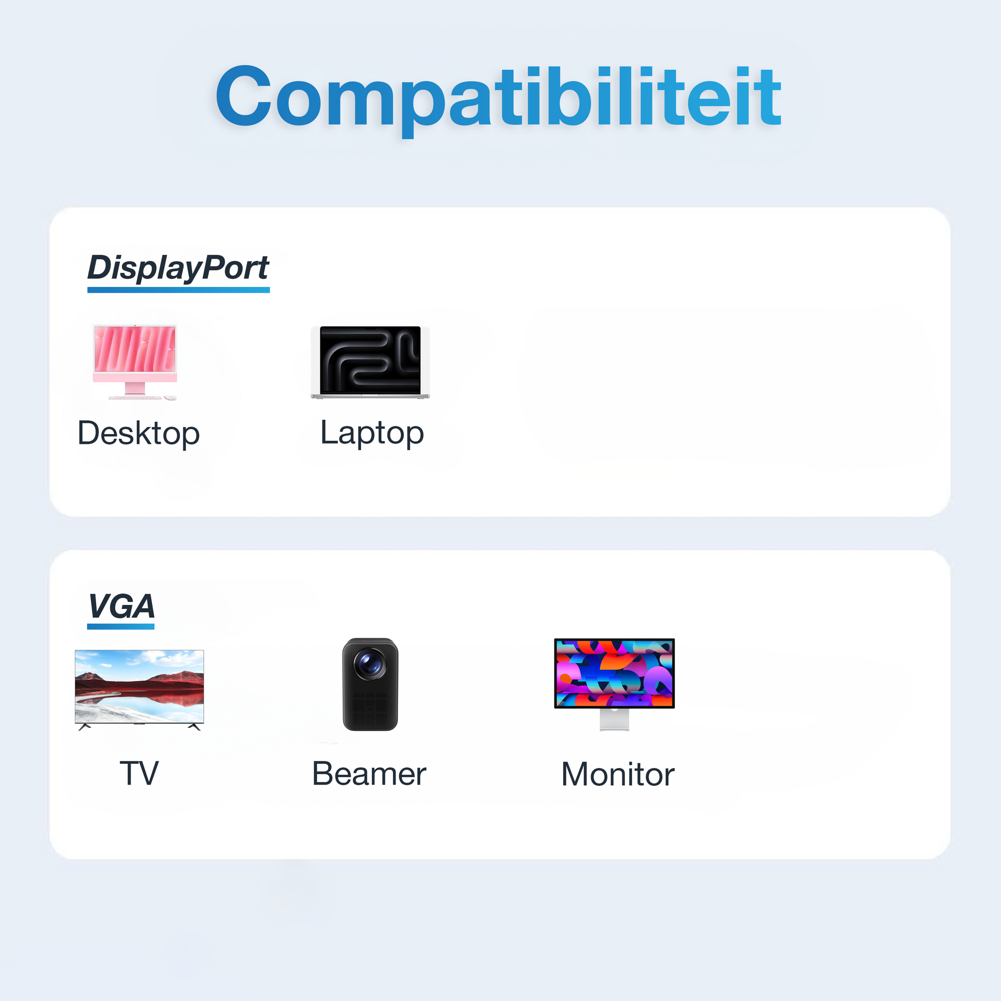 DisplayPort naar VGA Adapter - Zwart-4