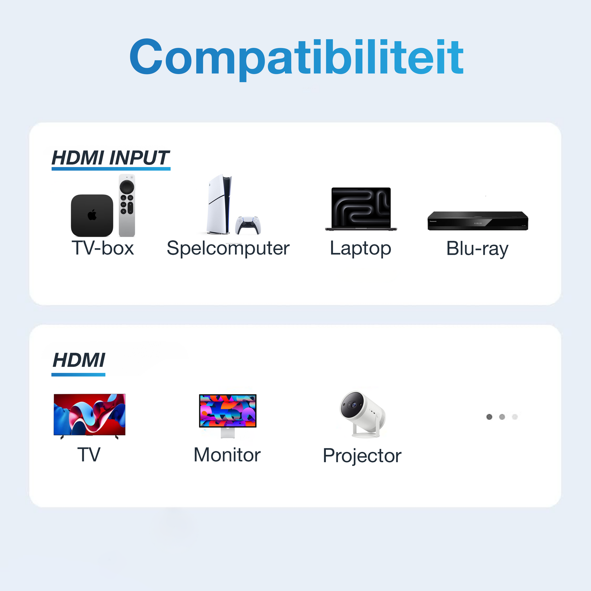 HDMI Splitter - 2 In / 1 Uit - Zwart-5