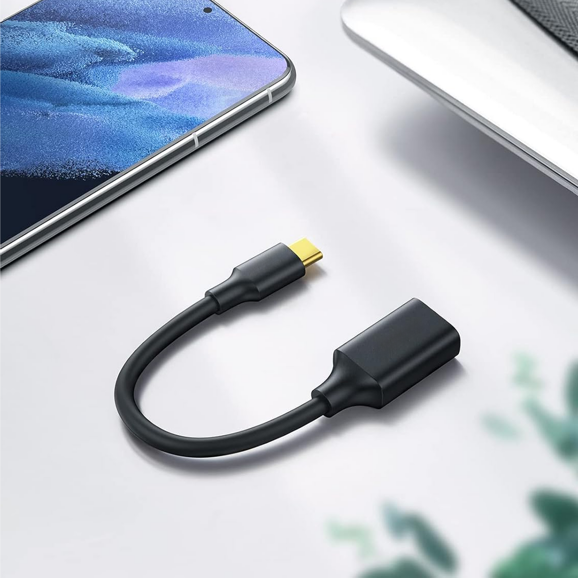 USB-C naar USB-A Adapter - Zwart-2