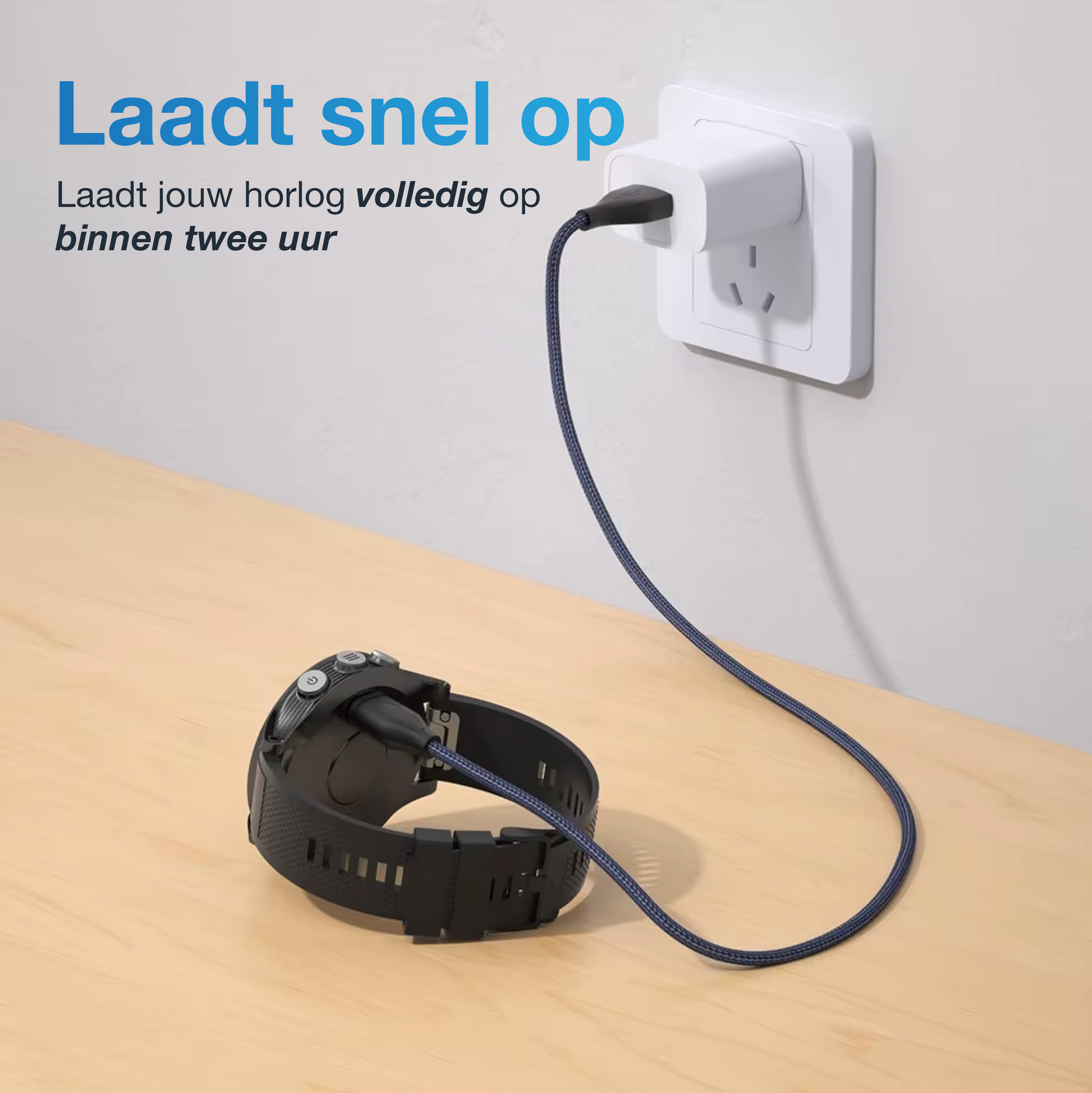 USB-A naar Garmin Kabel - Zwart - 1 Meter - 2-Pack-3