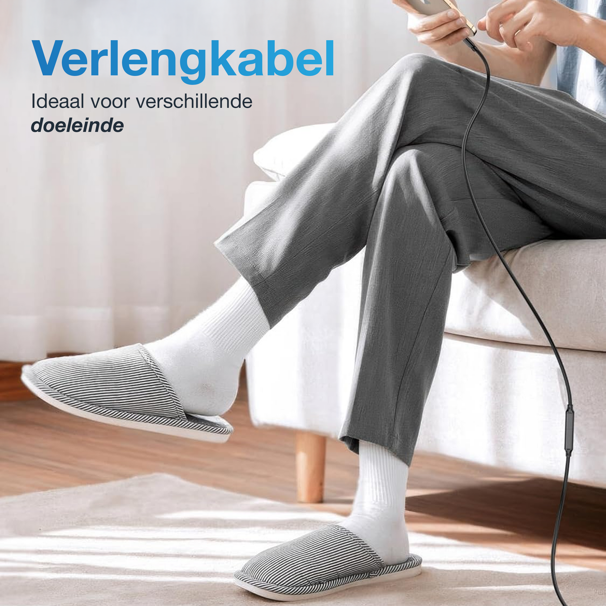 USB-C Verlengkabel - 0.5 Meter - Zwart-3