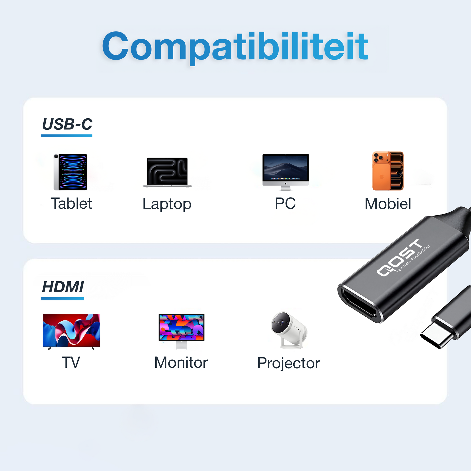 USB-C naar HDMI Adapter - Zwart-2