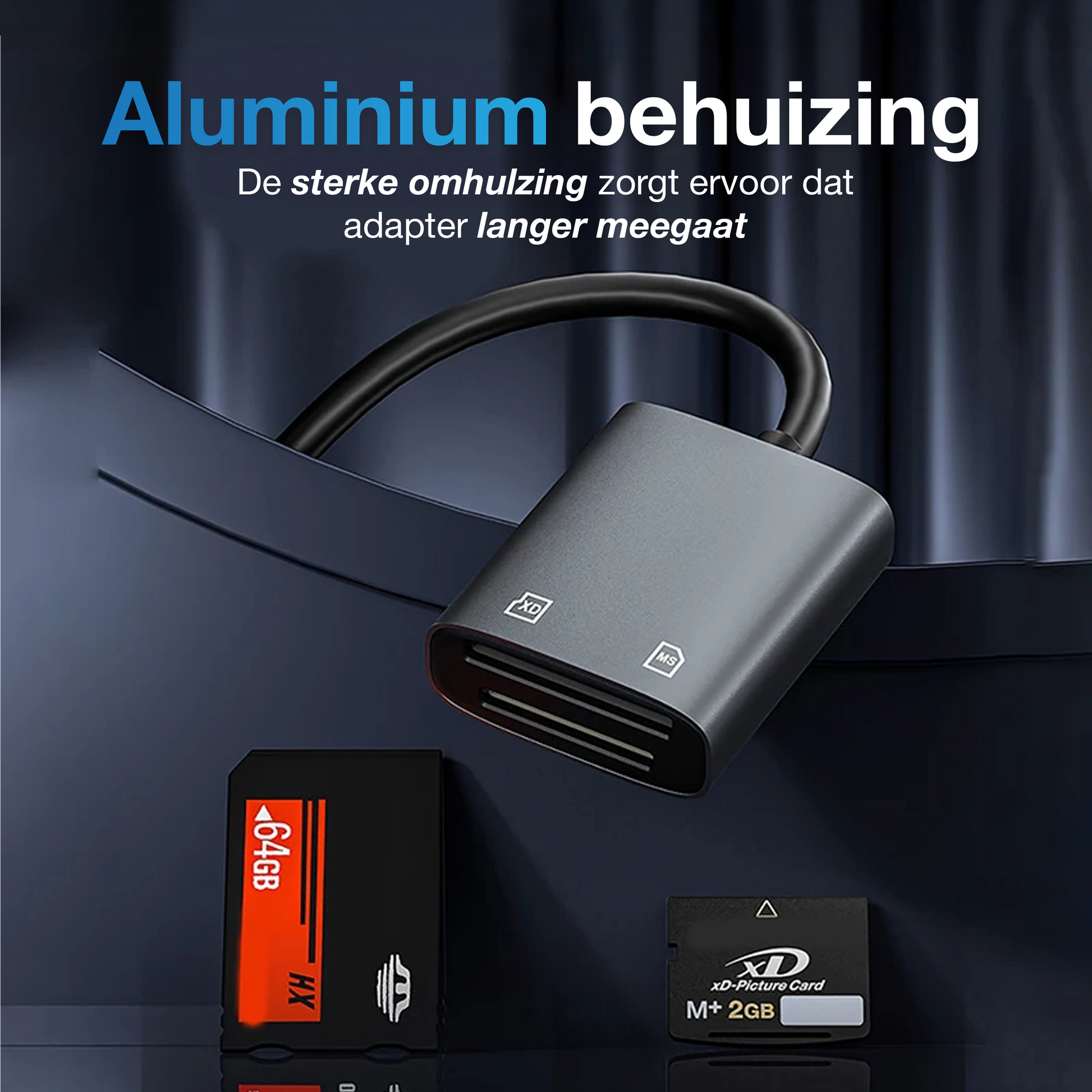Lightning naar SD-Kaart Lezer - Spacegrey-4