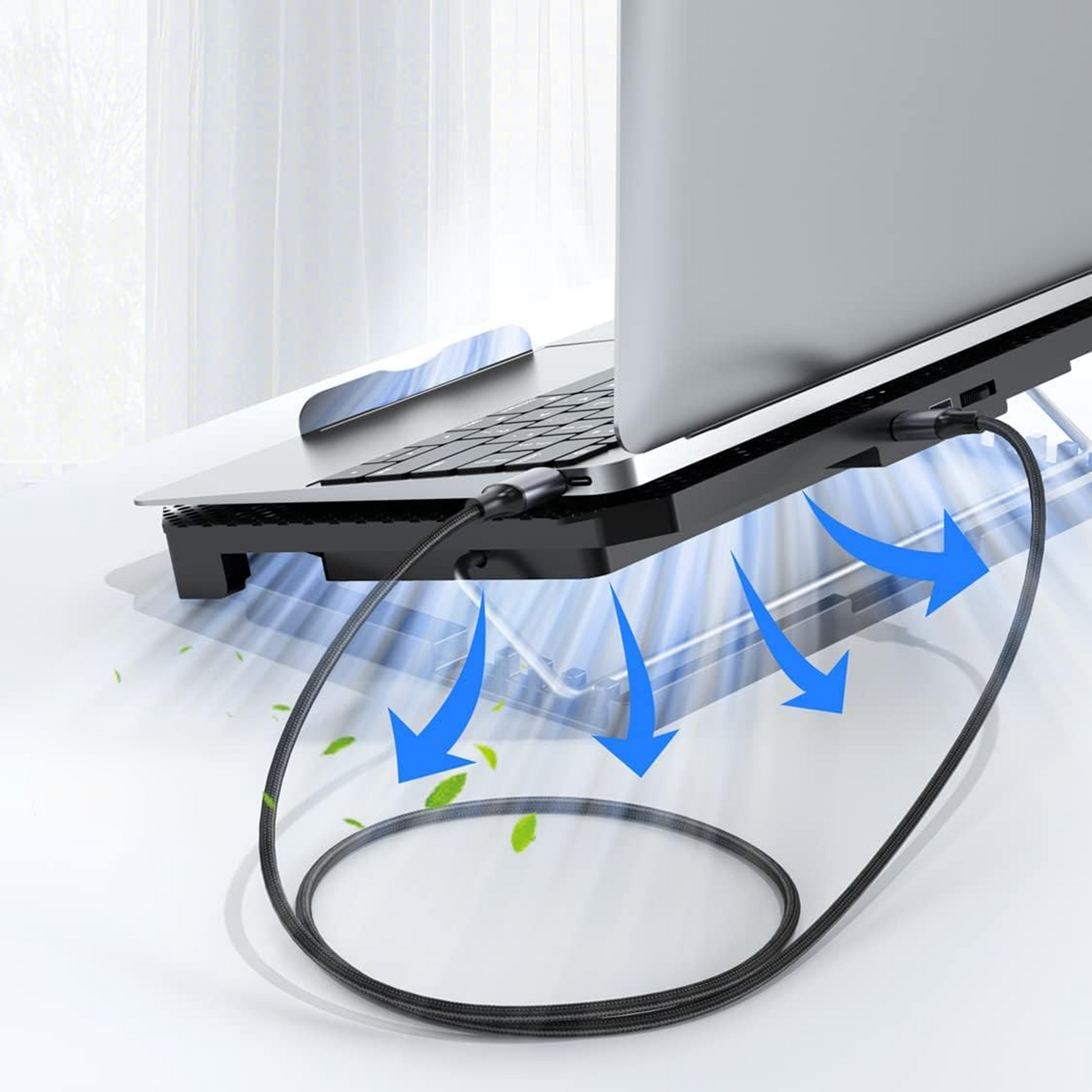 USB-A naar USB-A Kabel - 2 Meter - Spacegrey-5
