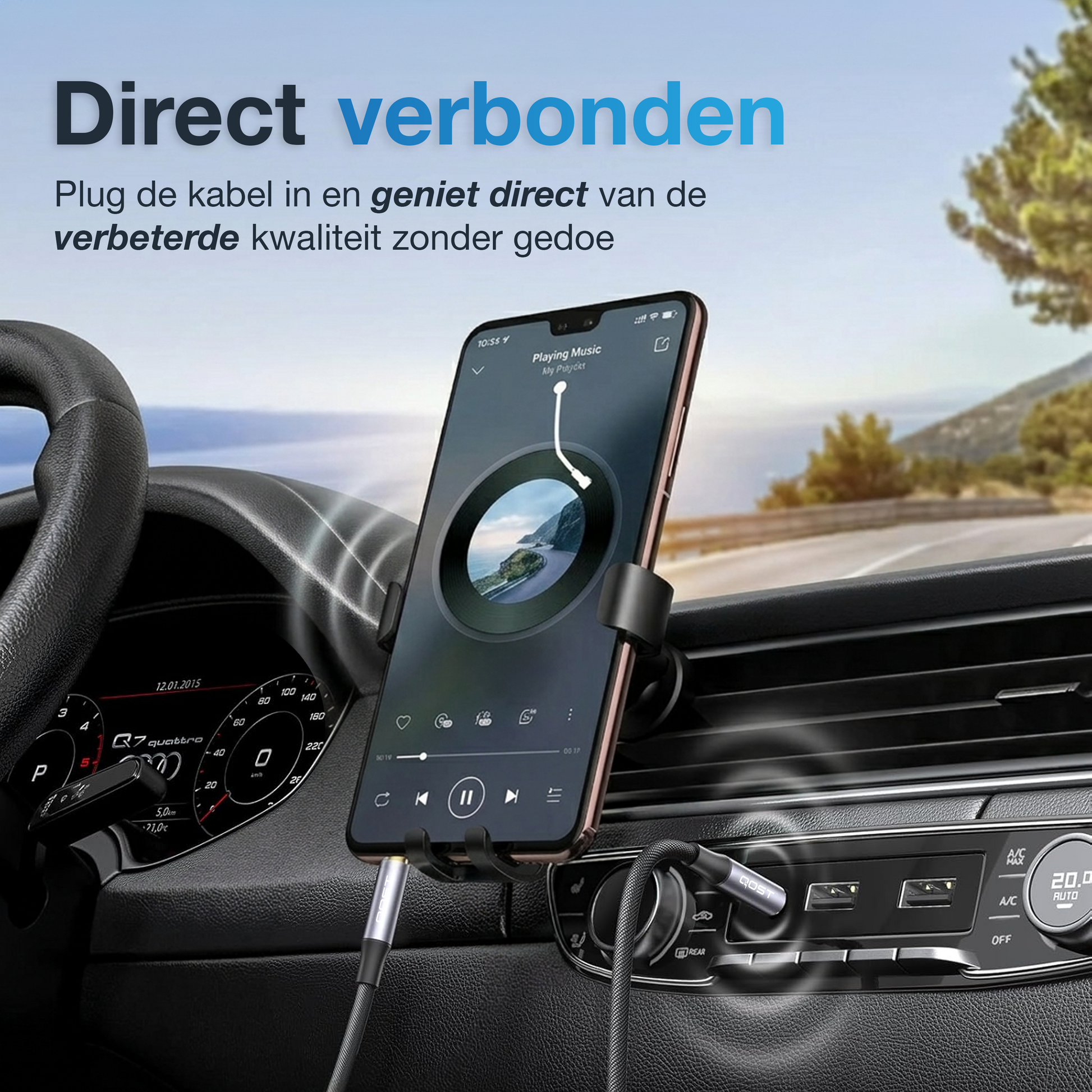 Aux Kabel 3.5 mm - 3 Meter - Spacegrey-6
