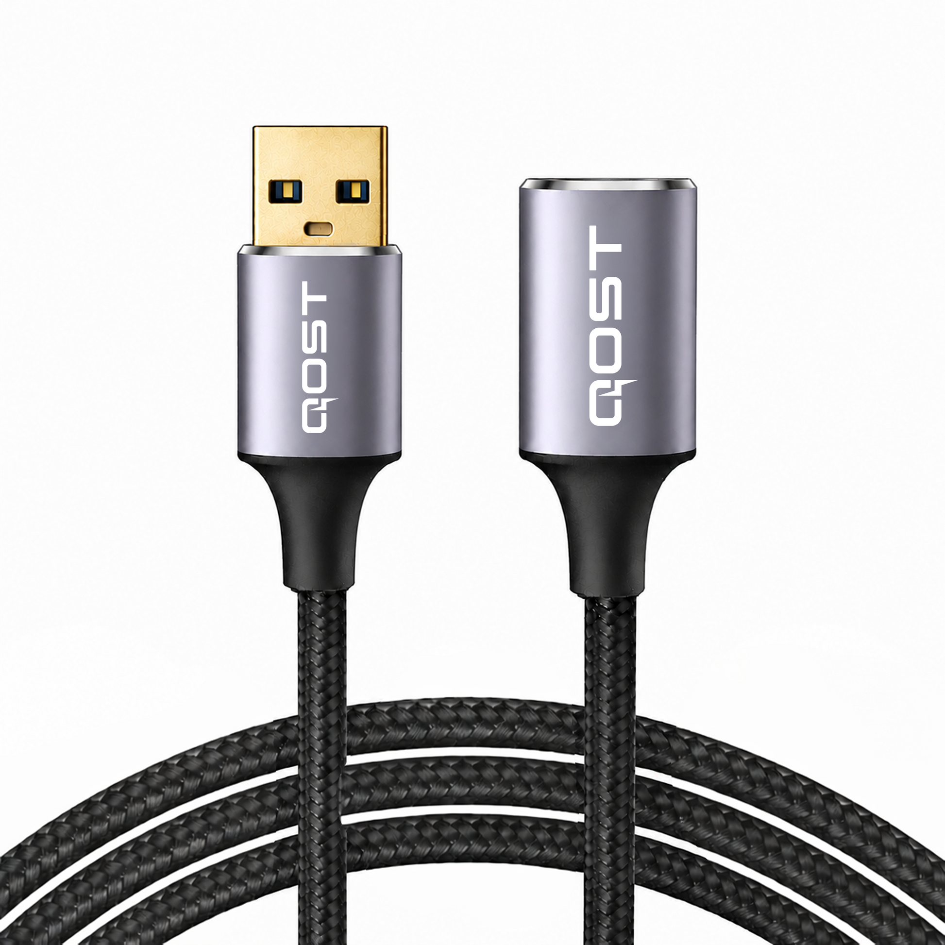 USB-A Verlengkabel - 2 Meter - Spacegrey-1