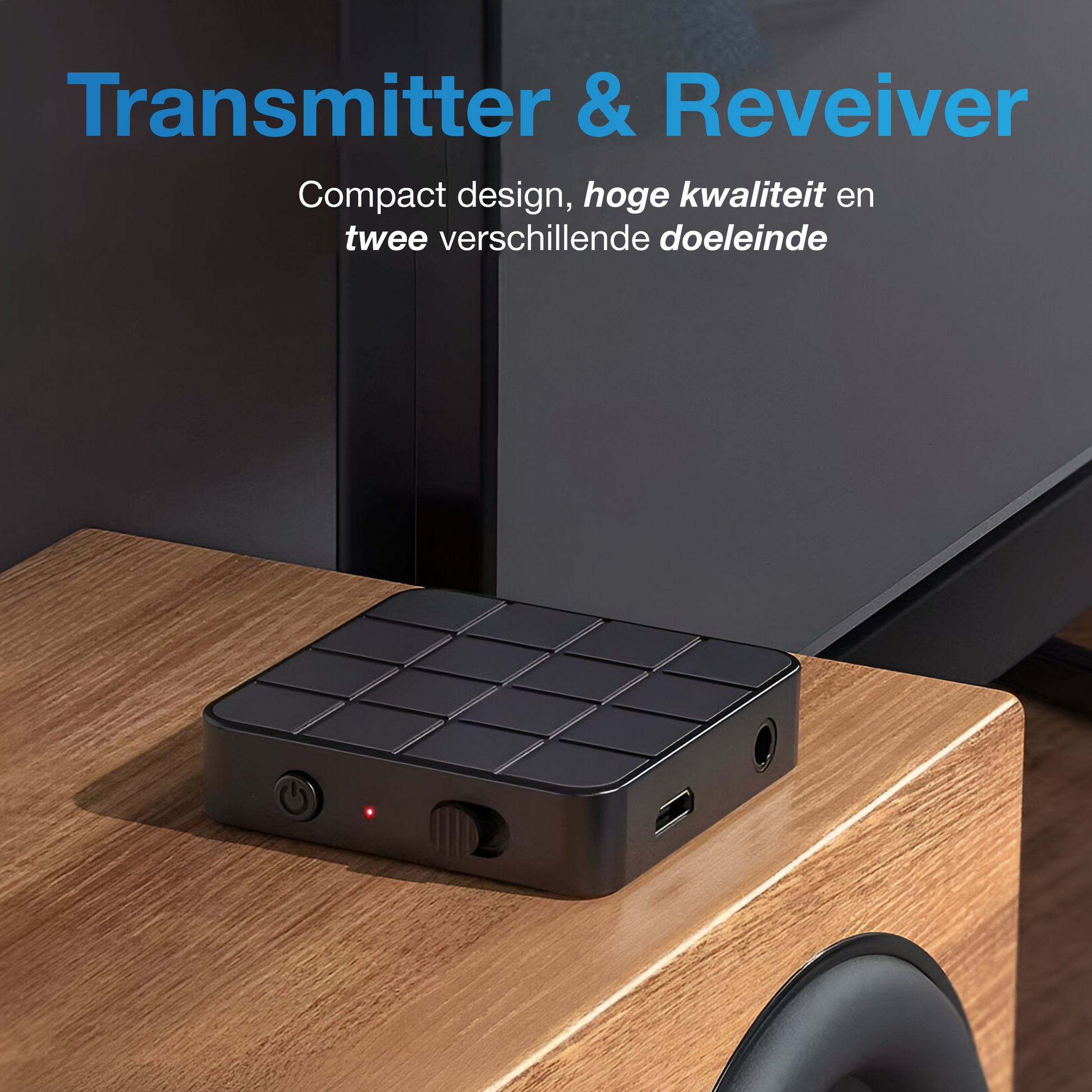 Bluetooth Transmitter & Receiver - Zwart-2