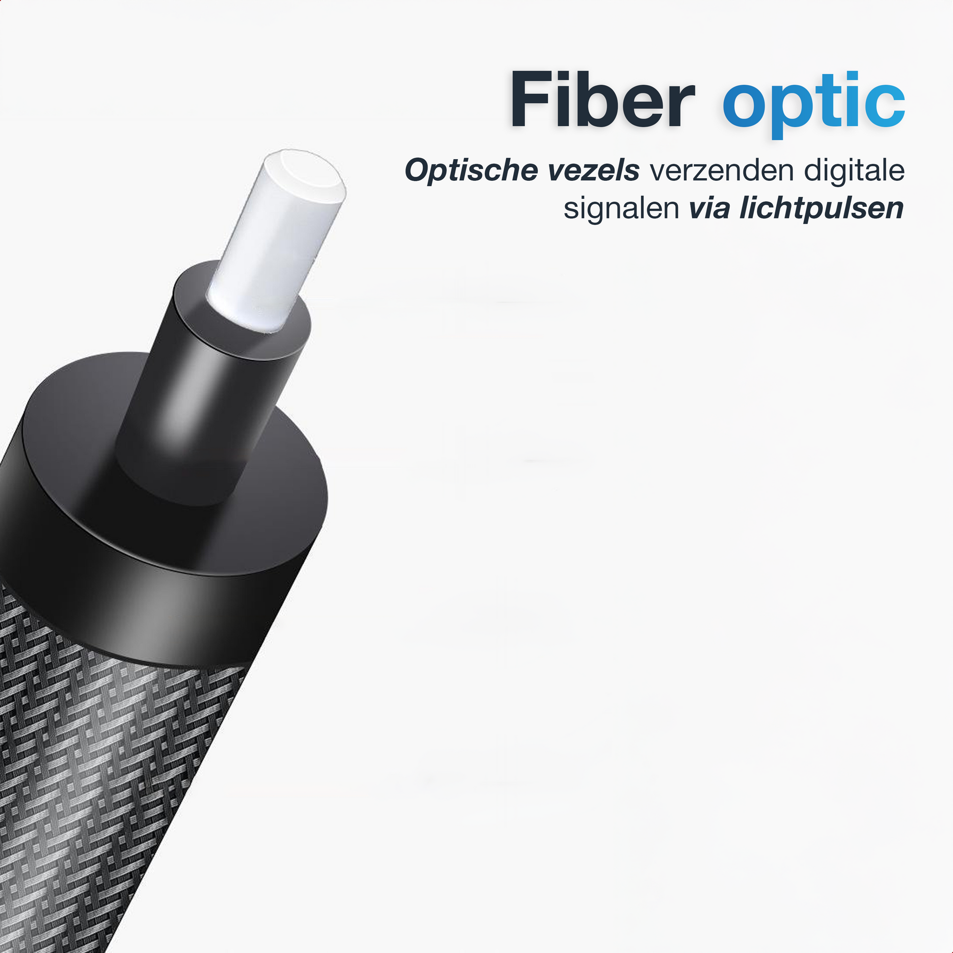 Toslink Optische Kabel - 20 Meter - Zwart - Nylon-5
