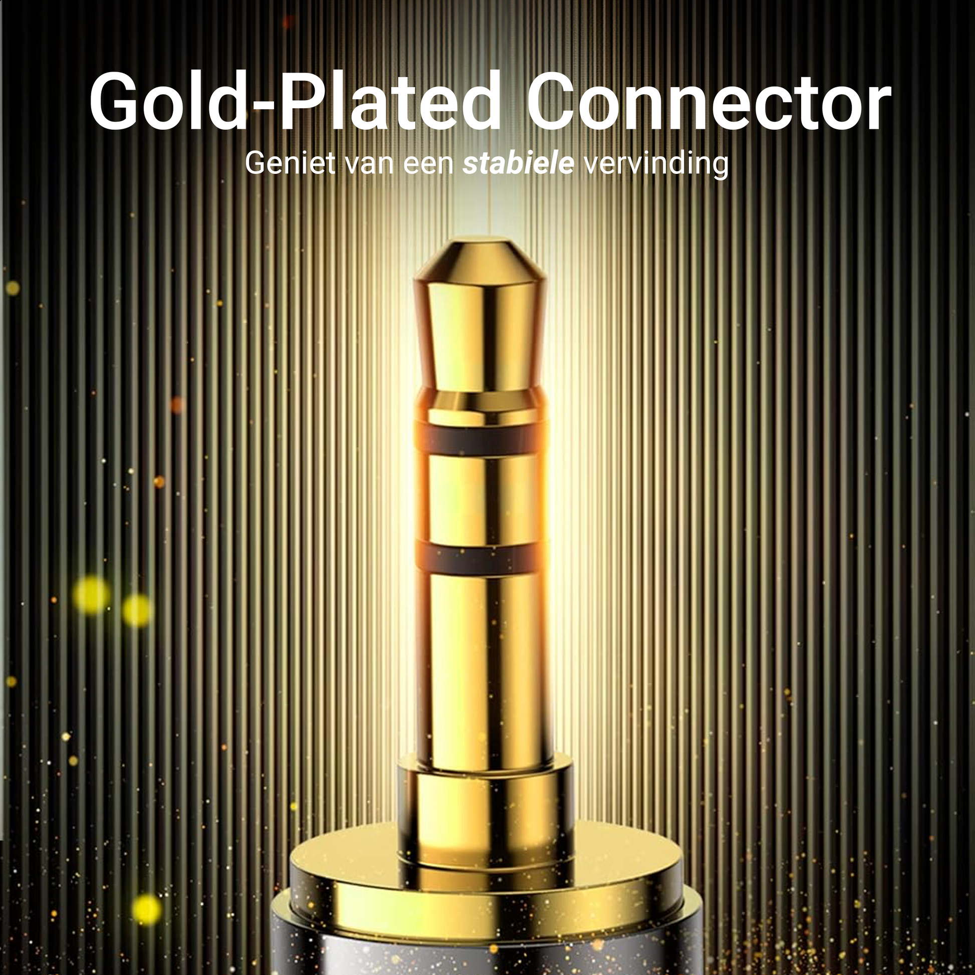 3.5 MM Jack naar 6.35 MM Stereo Adapter - Zwart-4