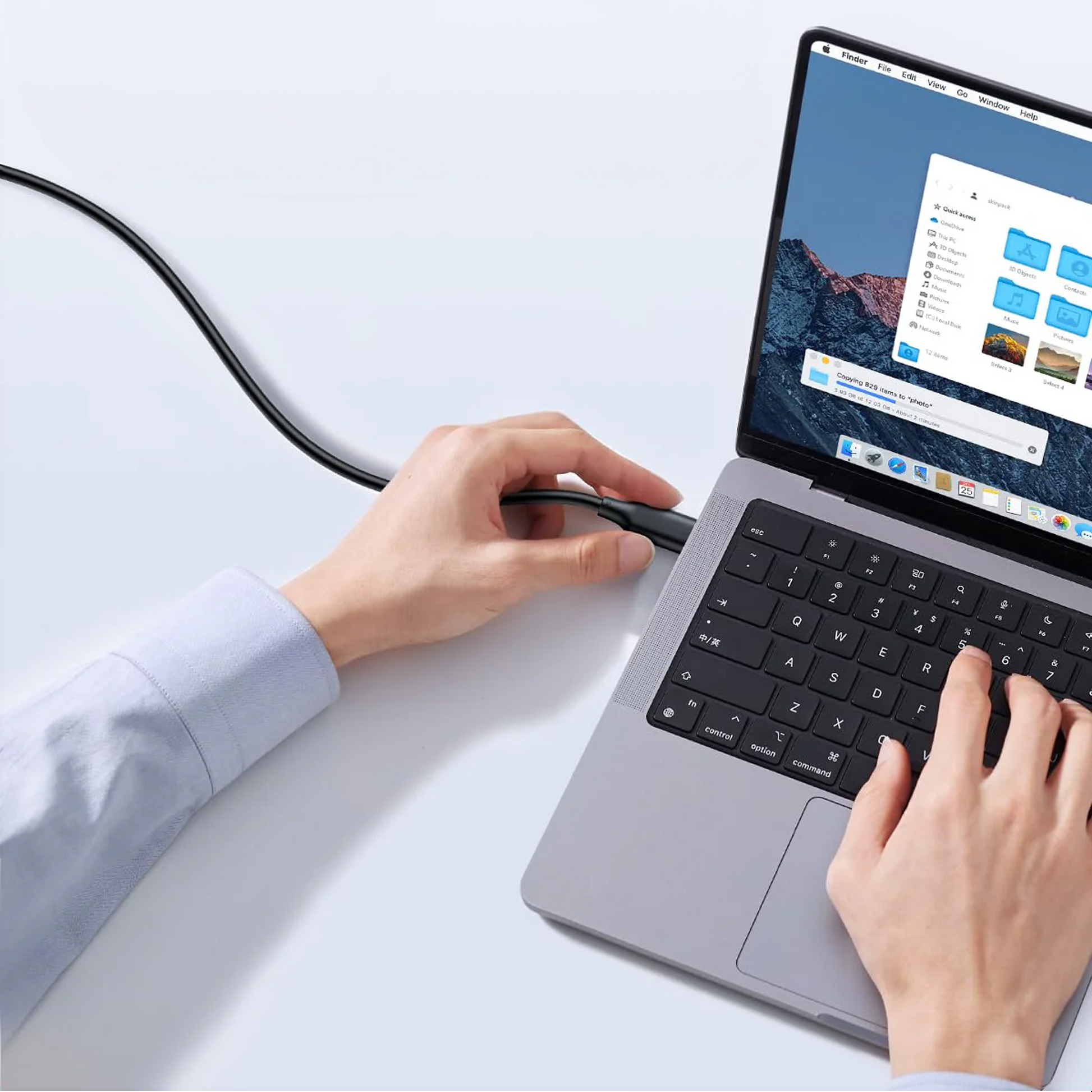 USB-C naar USB-C Kabel - 60W - Zwart - 1.5 Meter-2