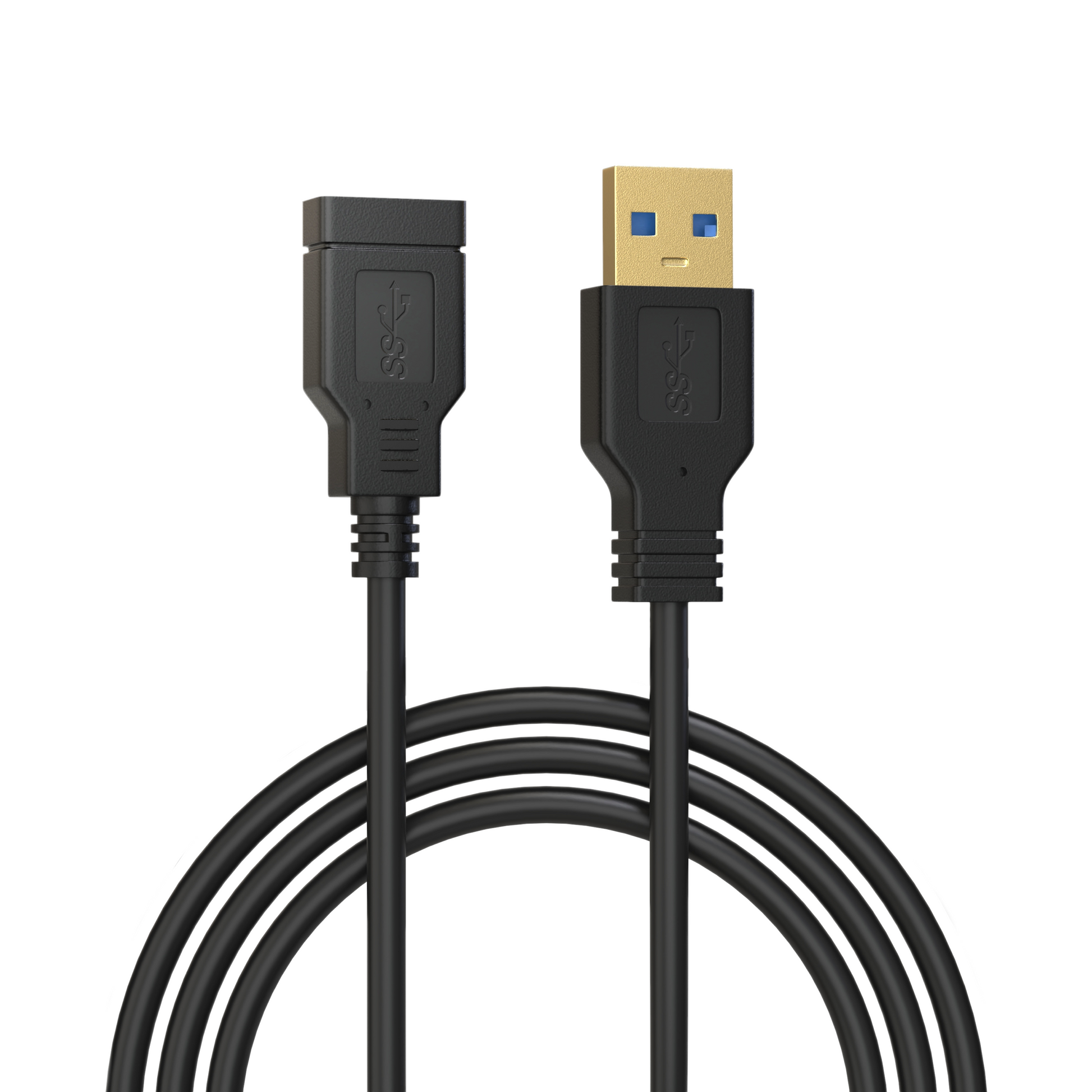USB-A Verlengkabel - 3 Meter - Zwart-1