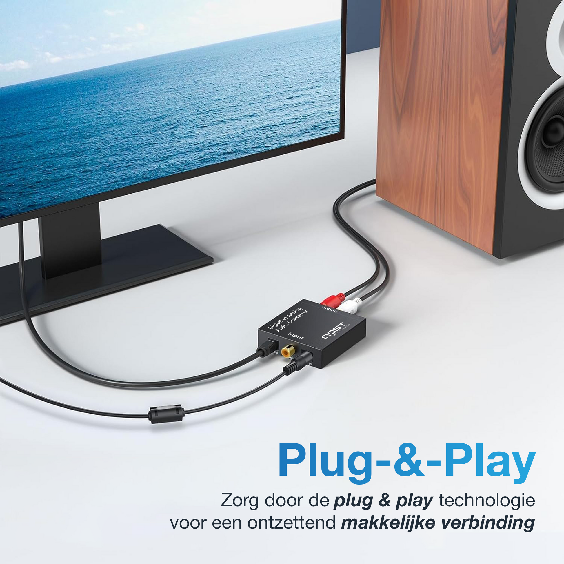 Digitaal naar Analoog Adapter - Zwart-3