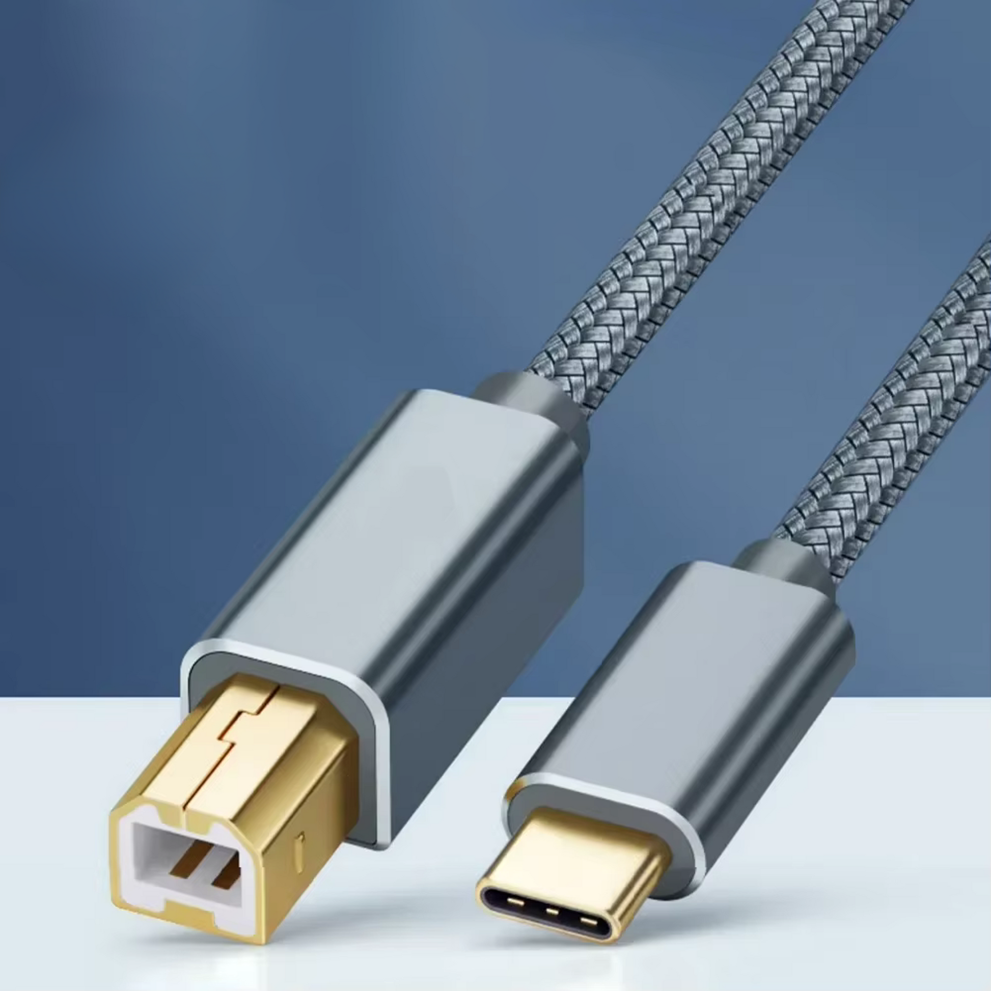 USB-C naar Printerkabel 2.0 - 3 Meter - Spacegrey-6