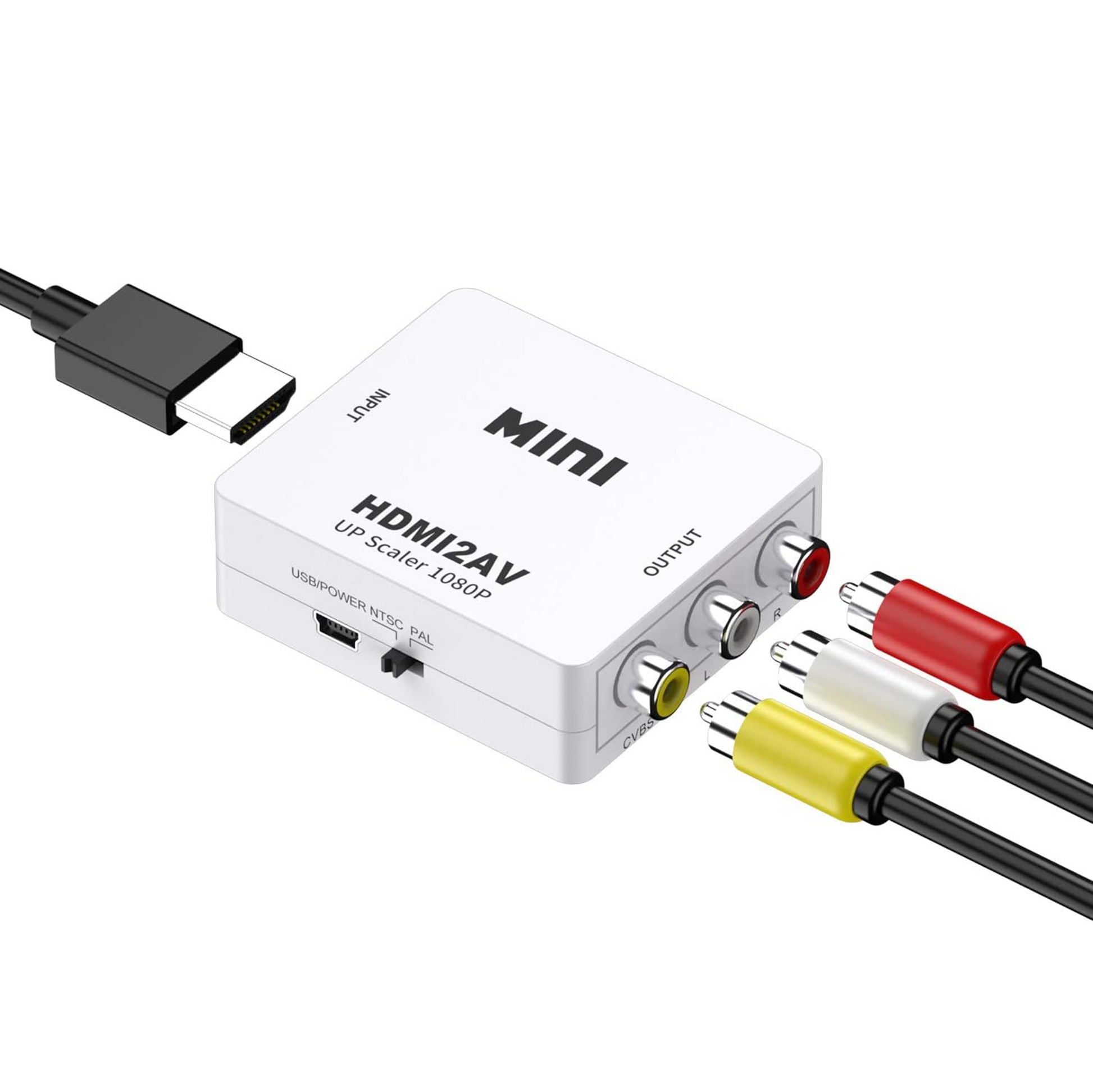 AV naar HDMI Adapter - Wit-5