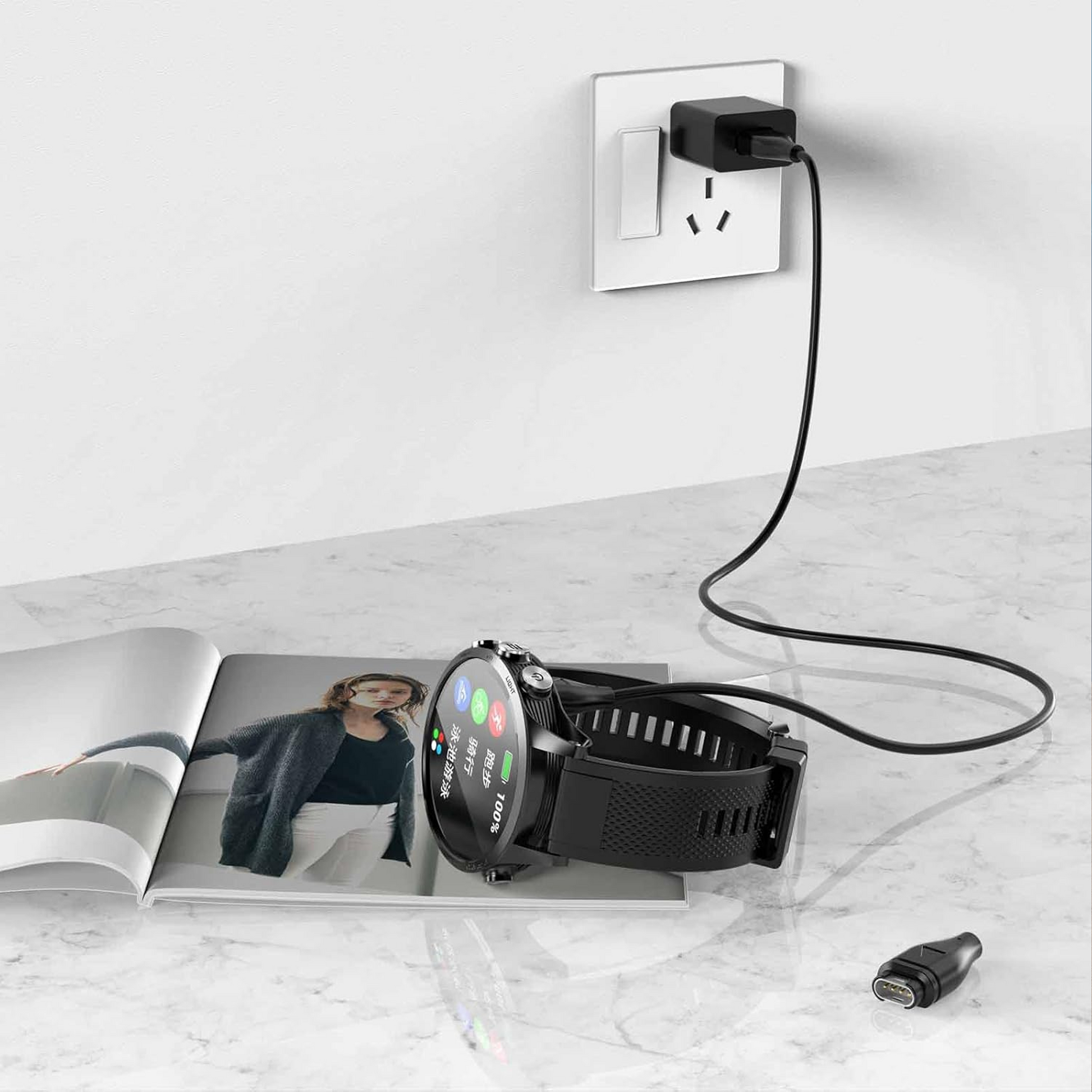 USB-A naar Garmin Kabel - Zwart - 1 Meter-6