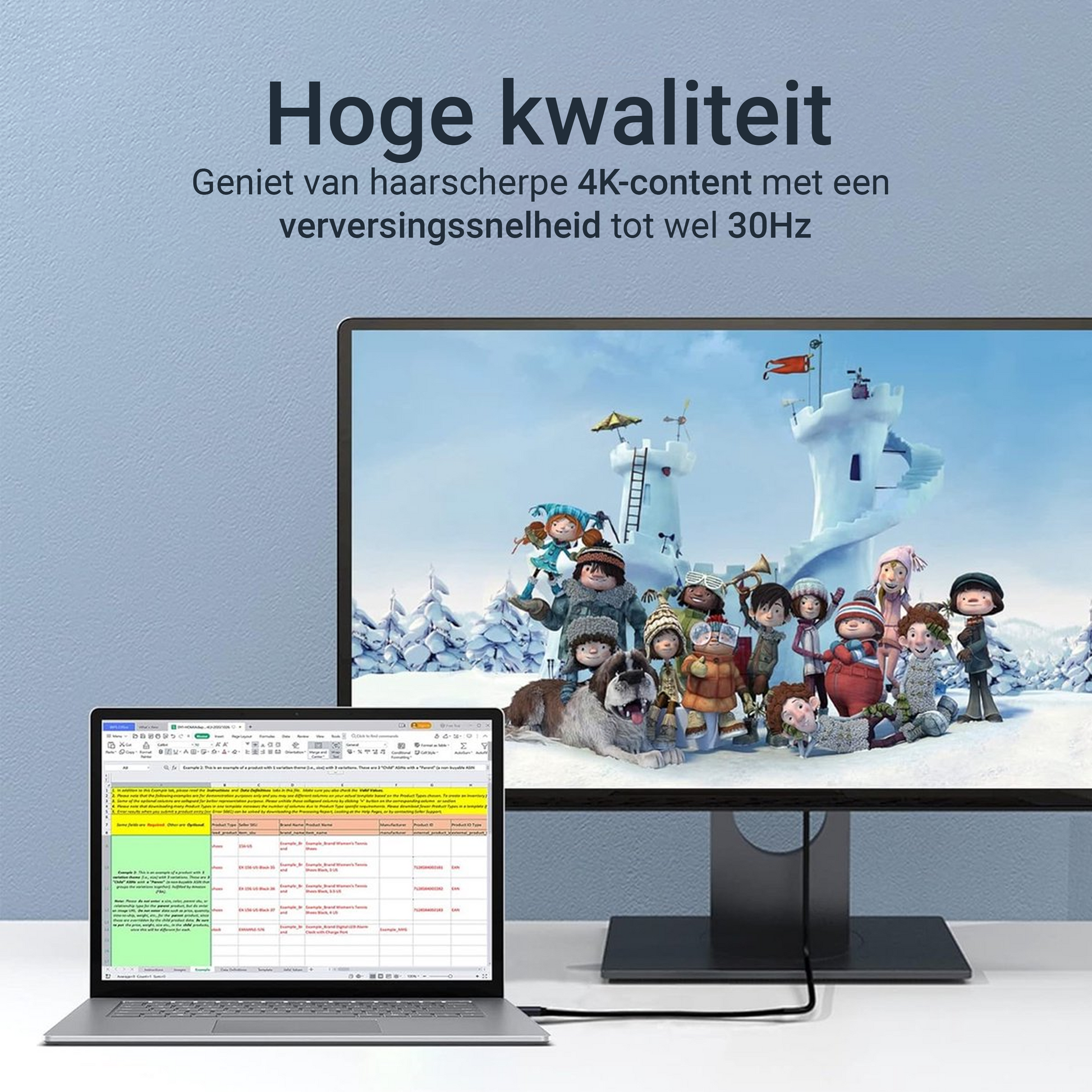 USB-C naar HDMI Kabel - 1.8 Meter - Zwart-6