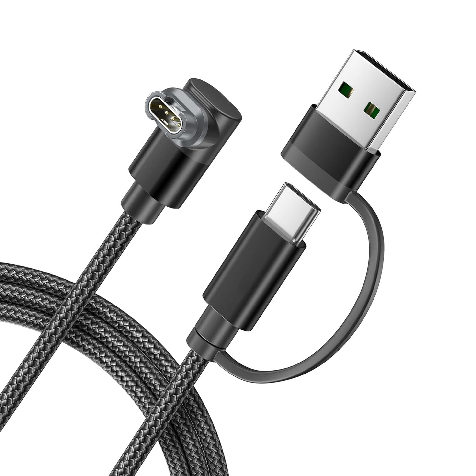 2 in 1 Garmin Kabel - Zwart - 1 Meter-1