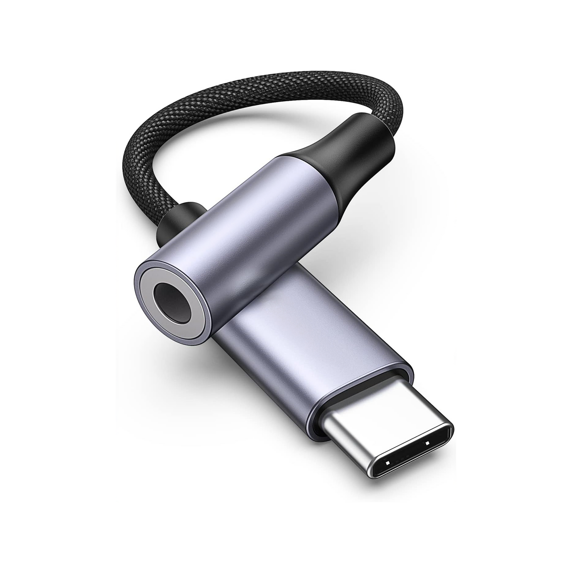 USB-C naar Aux Adapter - Spacegrey-1