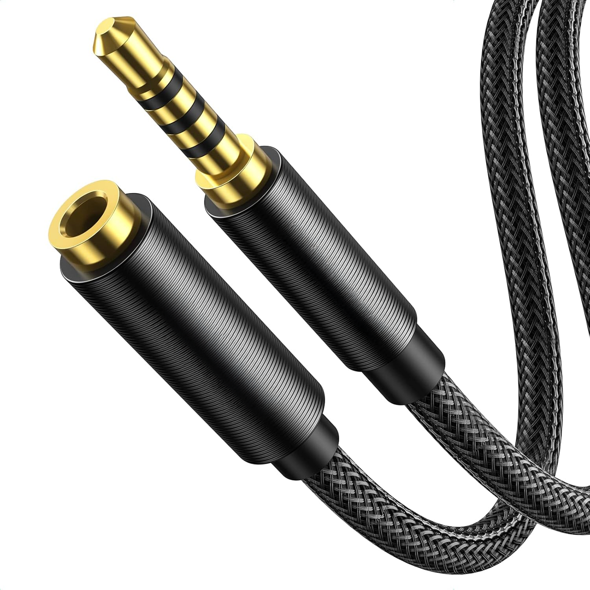 Aux Verlengkabel - 5 Meter - Zwart