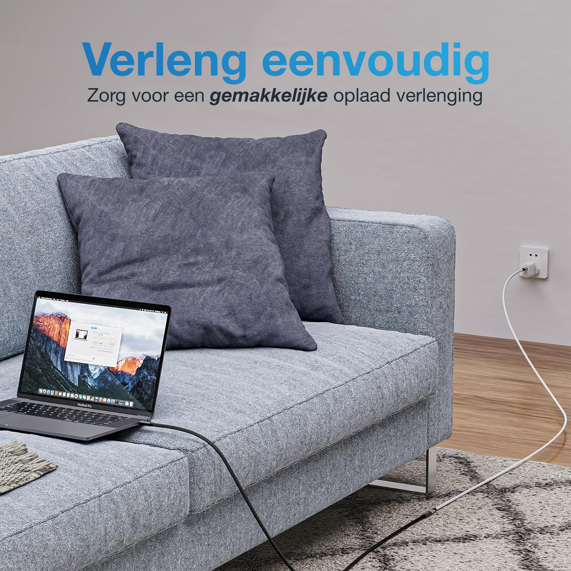 USB-C Verlengkabel - 1 Meter - Spacegrey-5