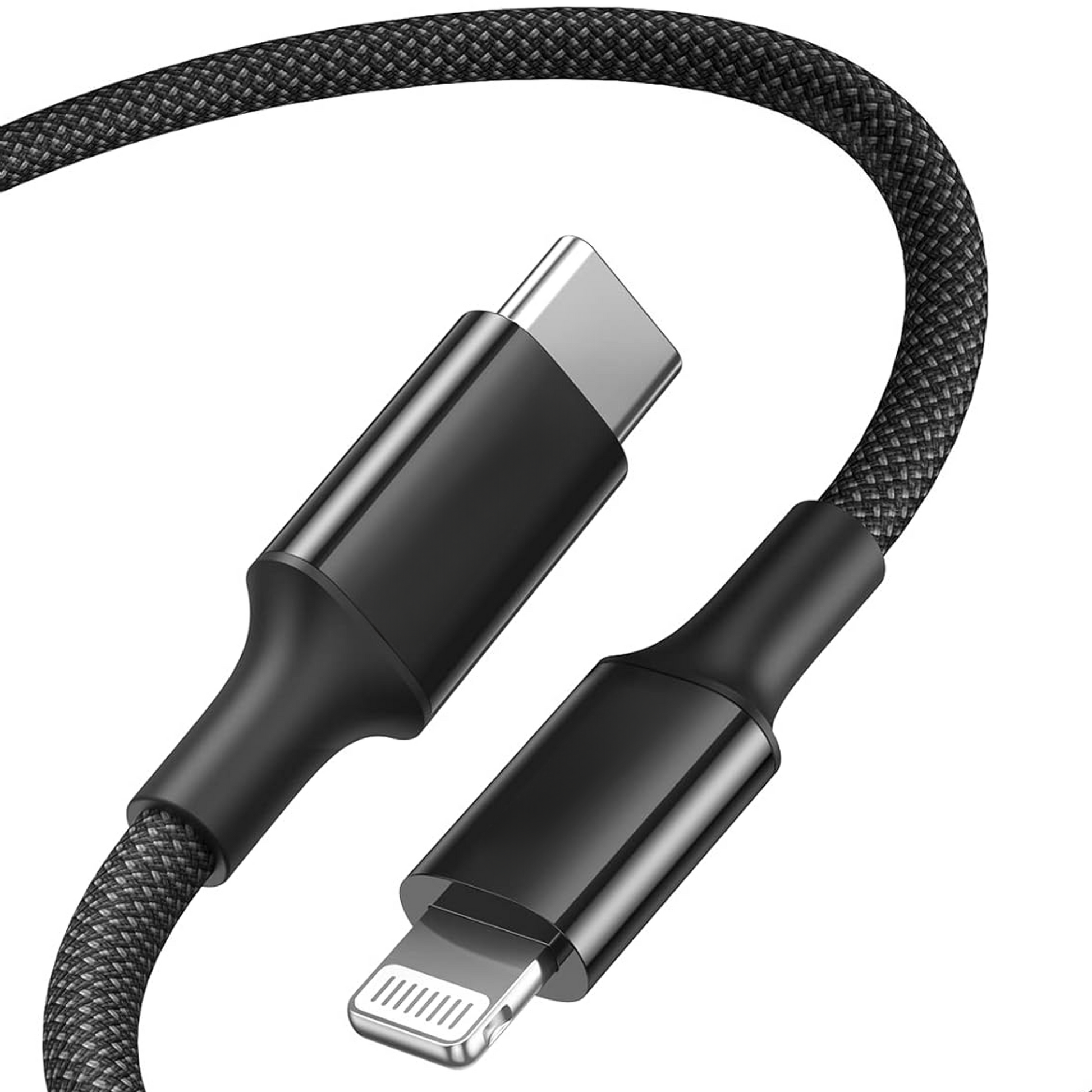 USB-C naar Lightning Kabel - 1 Meter - Zwart-1
