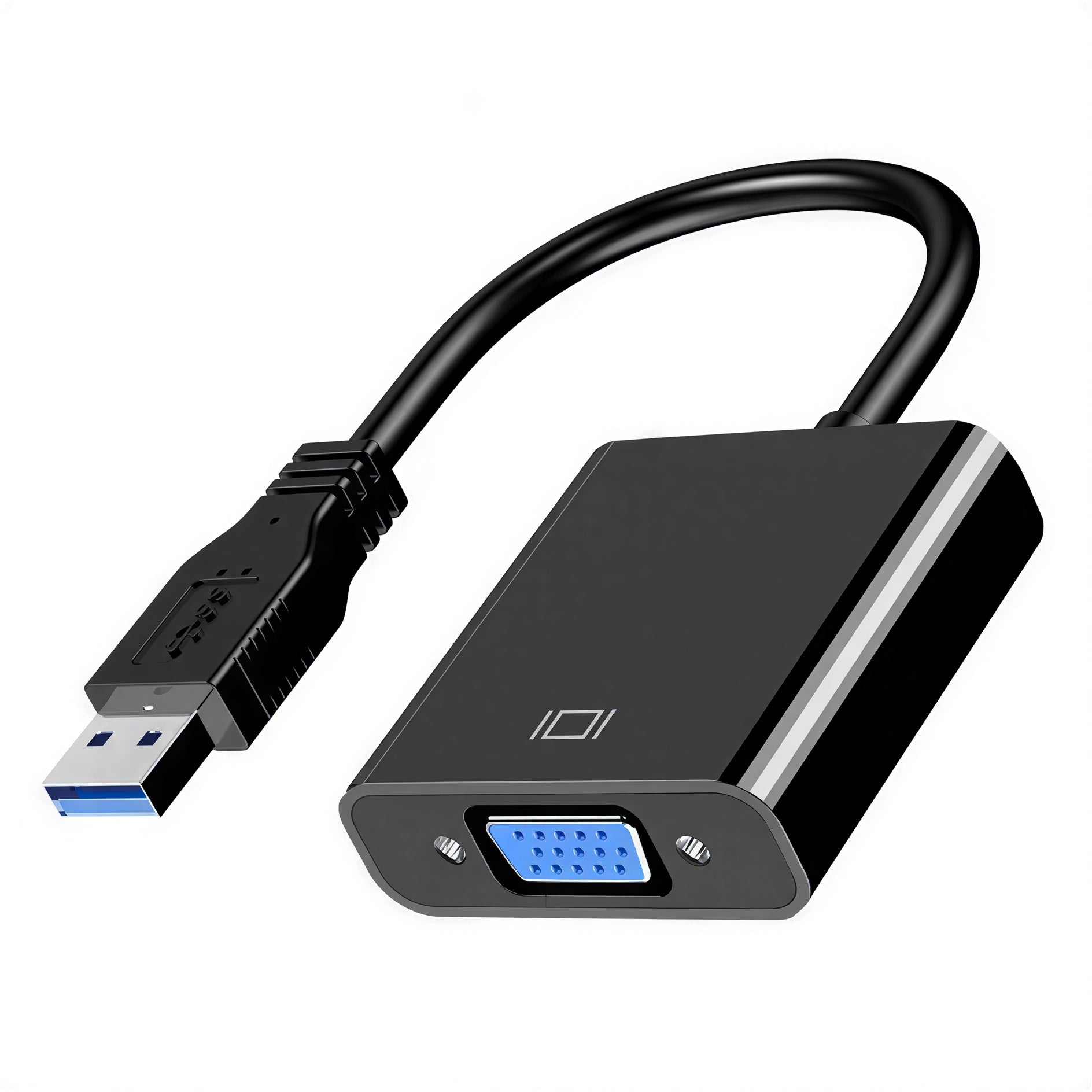 USB-A naar VGA Adapter - Zwart-1