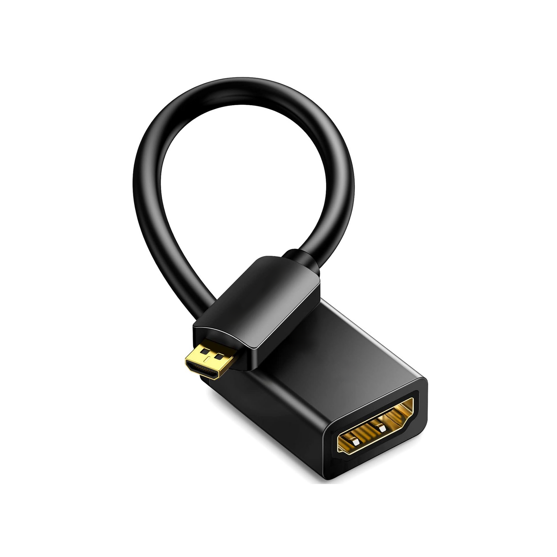 Micro HDMI naar HDMI Adapter - Zwart-1