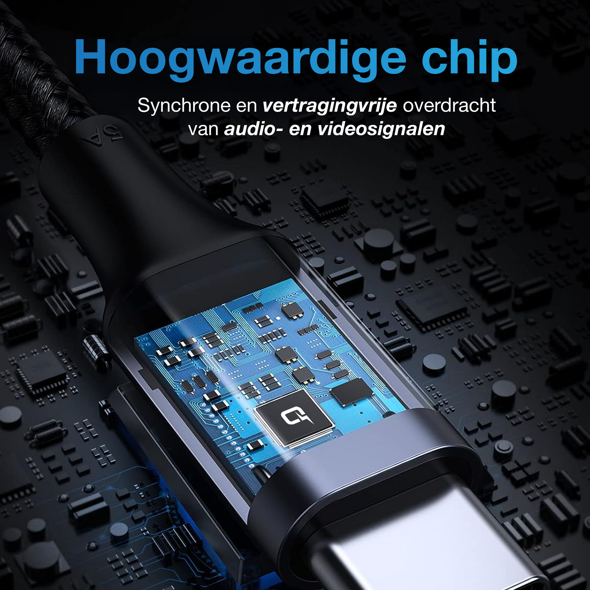 USB-C naar USB-C Kabel - 90 Graden - 2 Meter - Spacegrey-4