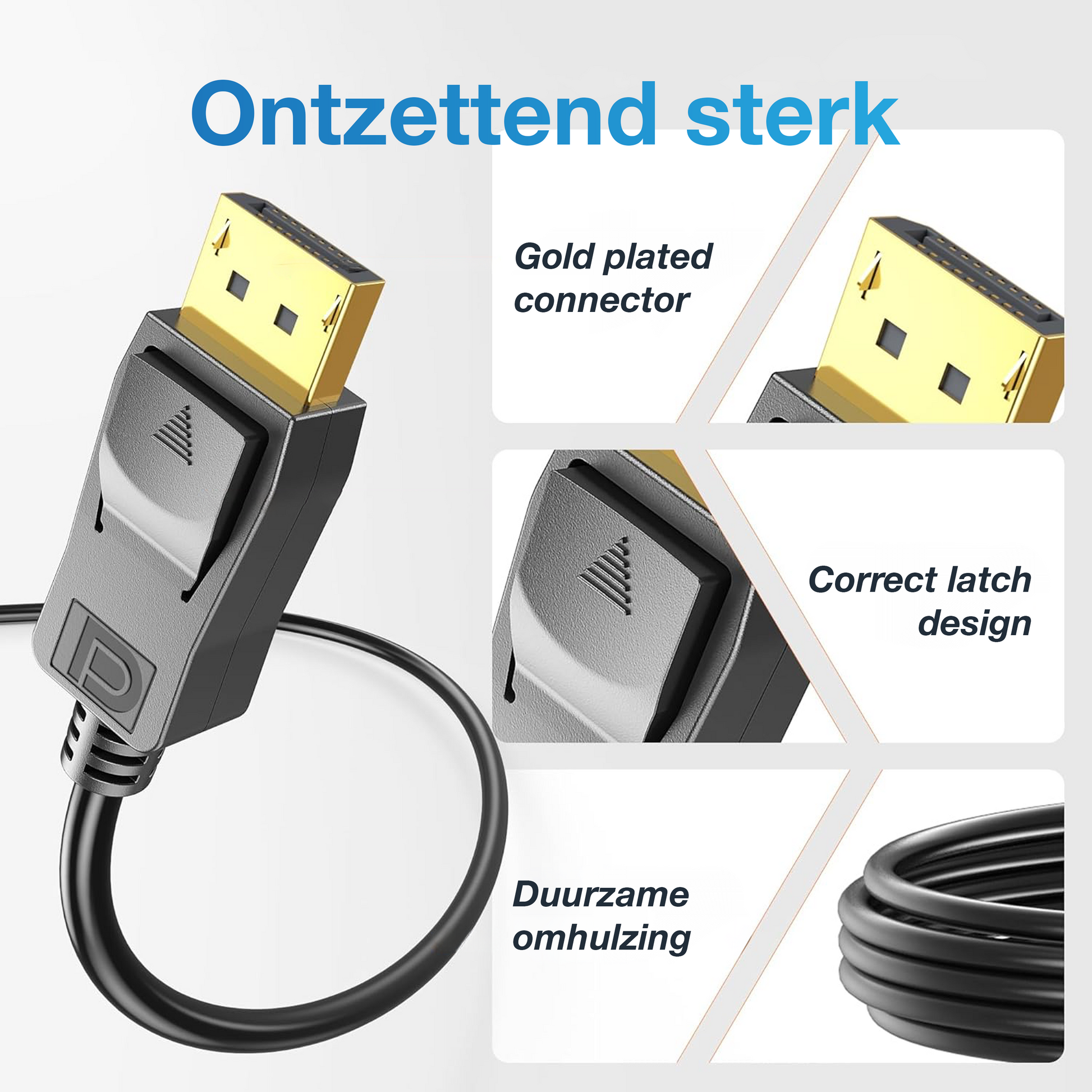 DisplayPort naar HDMI kabel - 1.8 Meter - Zwart-7