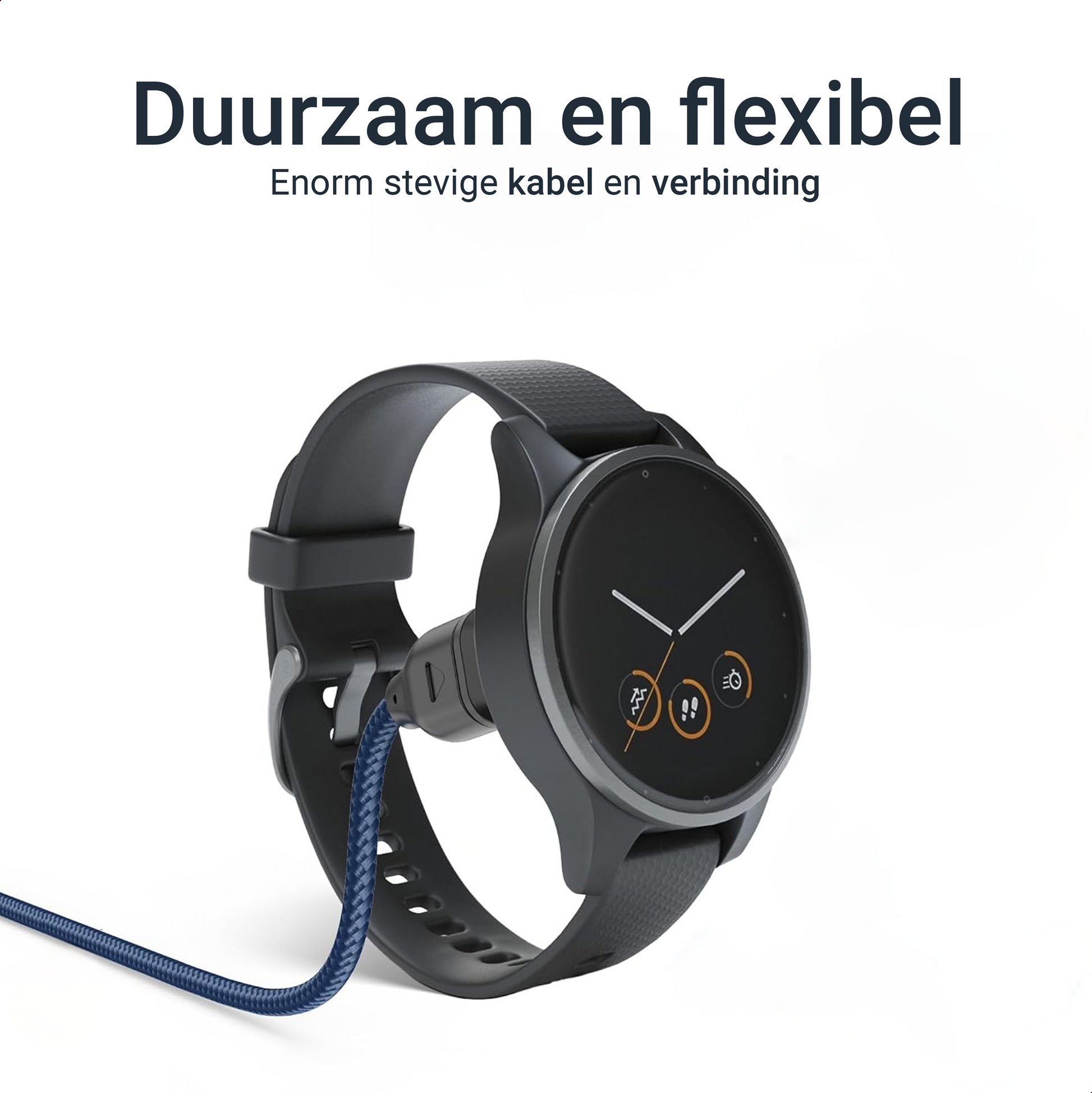 USB-A naar Garmin Kabel - 1 Meter - Nylon-4