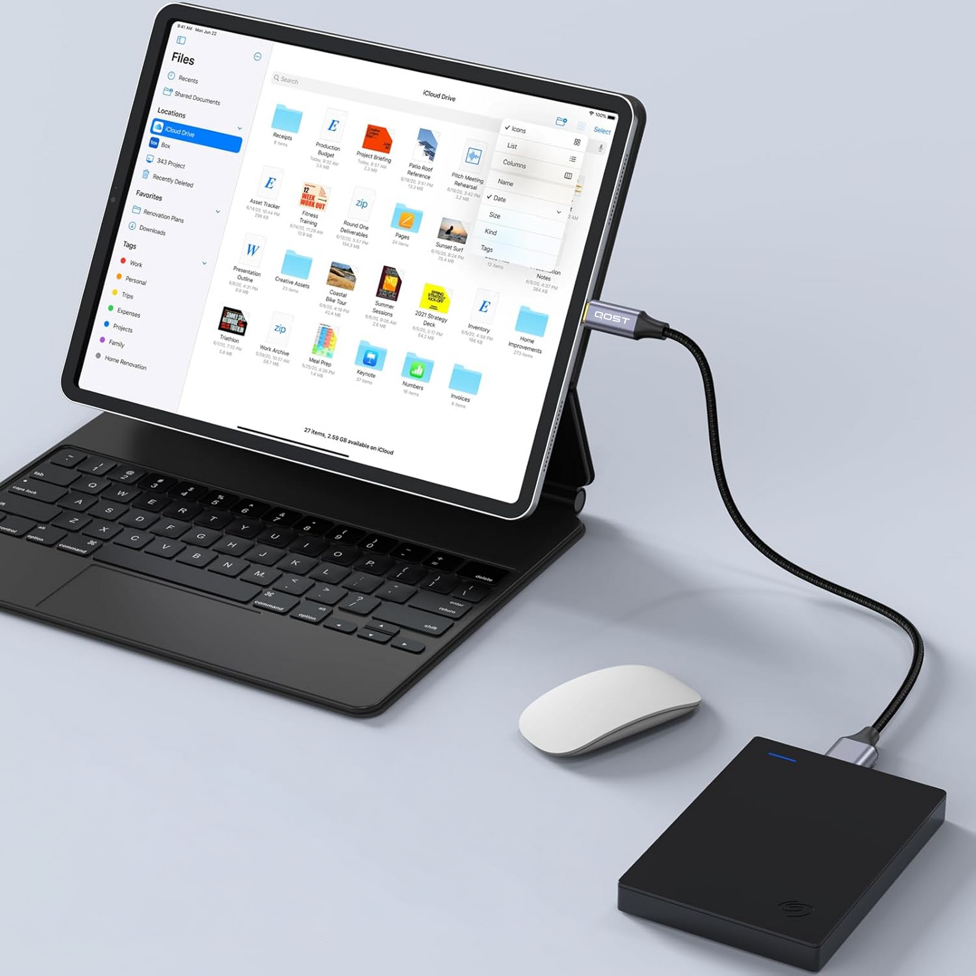 USB-C naar Micro USB-B Kabel - 2 Meter - Spacegrey-3