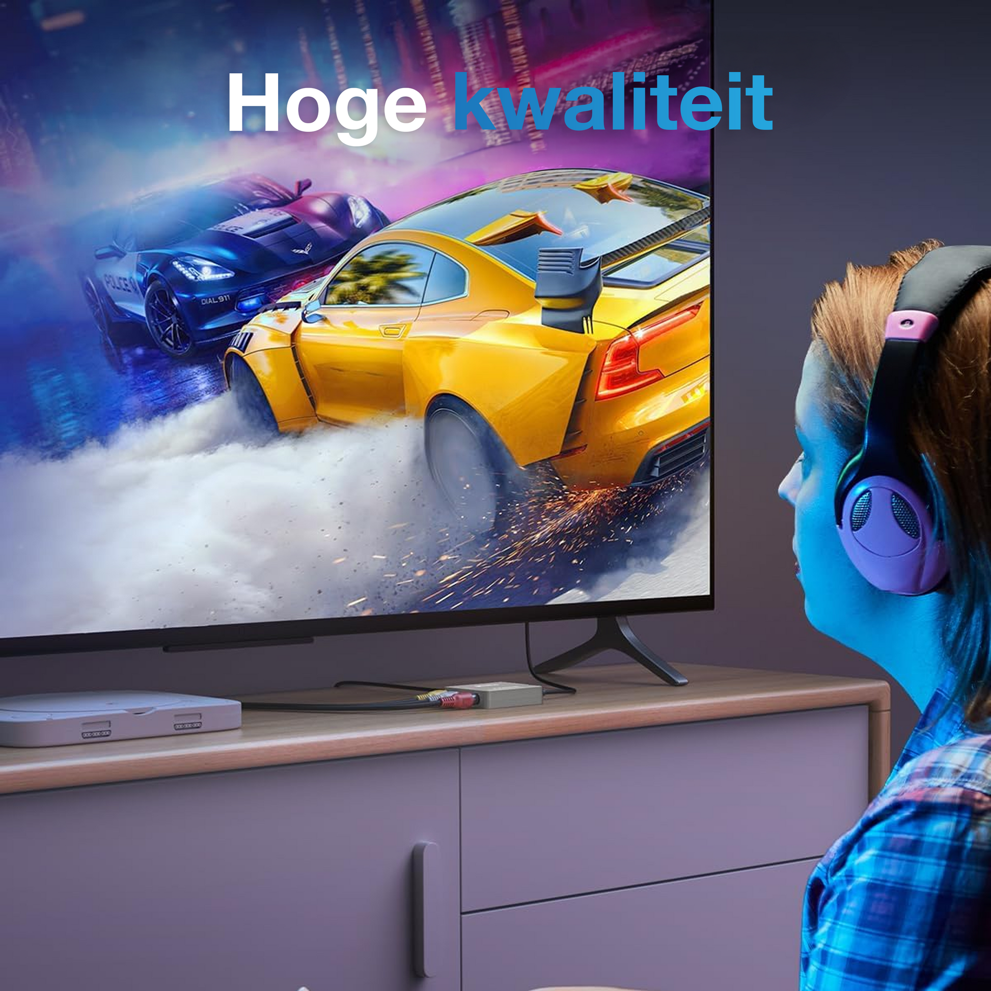 AV naar HDMI Adapter - Wit-4