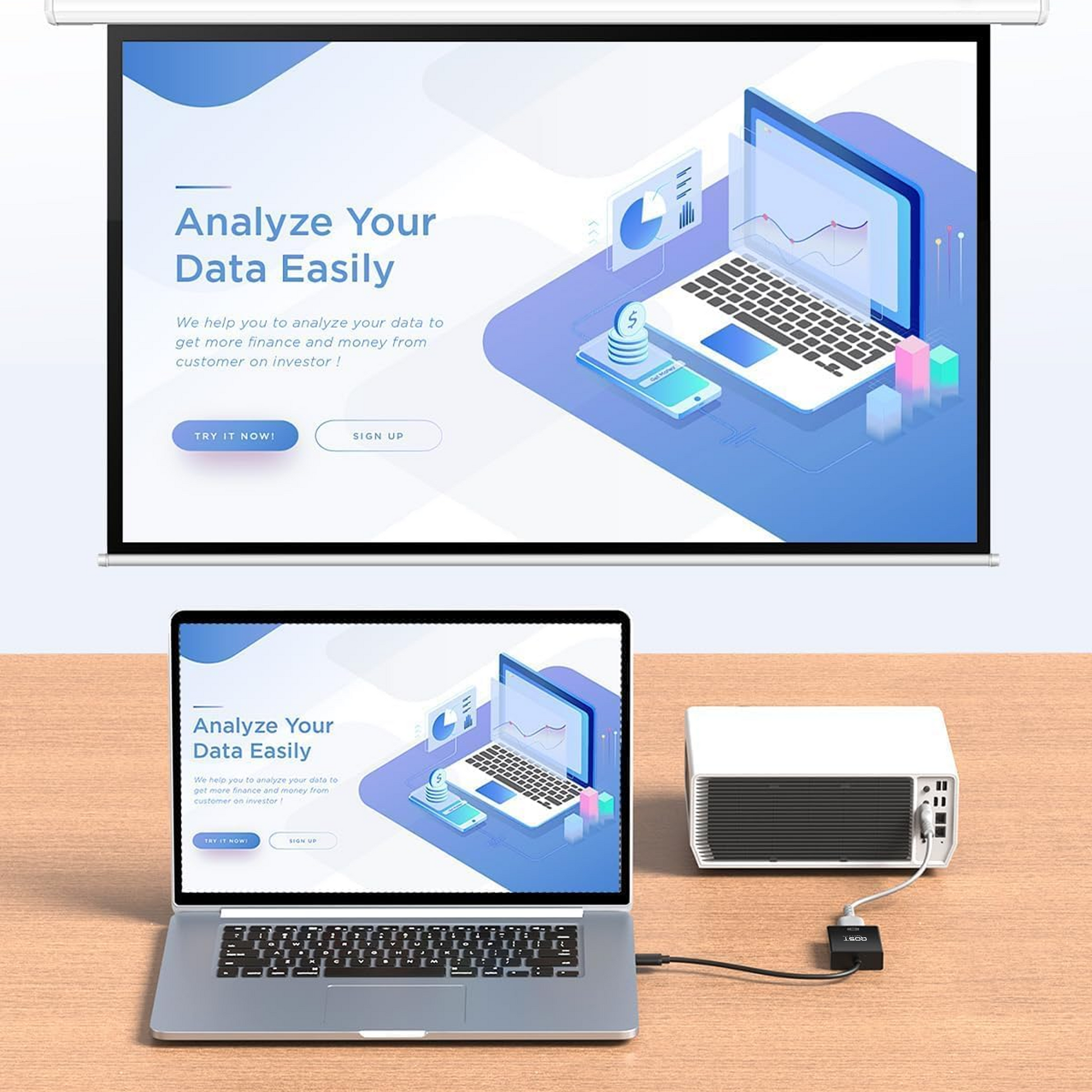 Qost - USB-A naar HDMI Adapter - Zwart-6