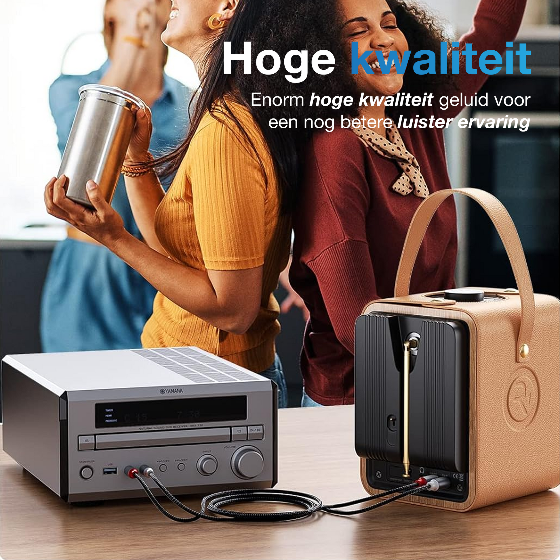 2RCA naar 2RCA Kabel - 1,5 Meter - Spacegrey-3