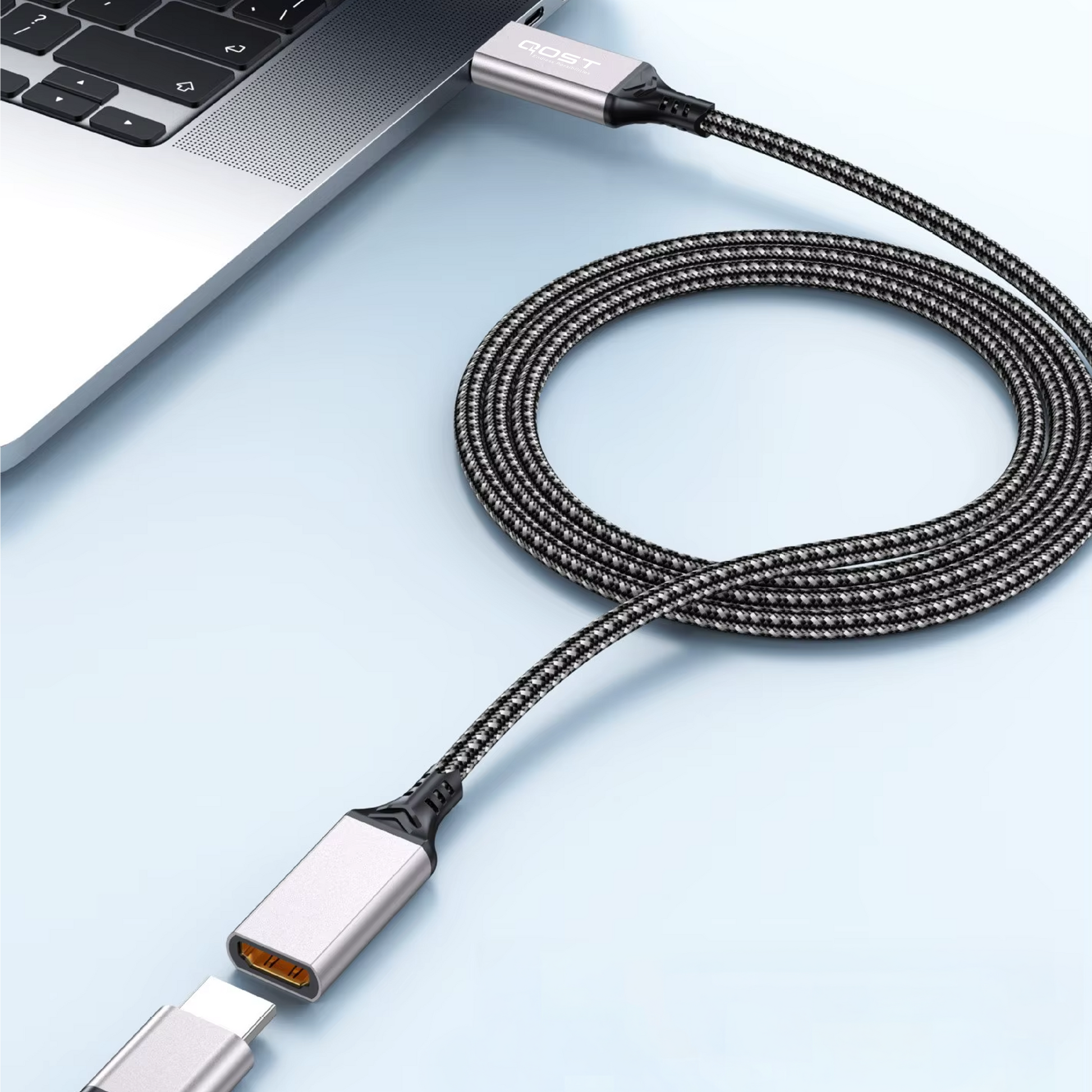 HDMI verlengkabel - 3 Meter - Spacegrey-6