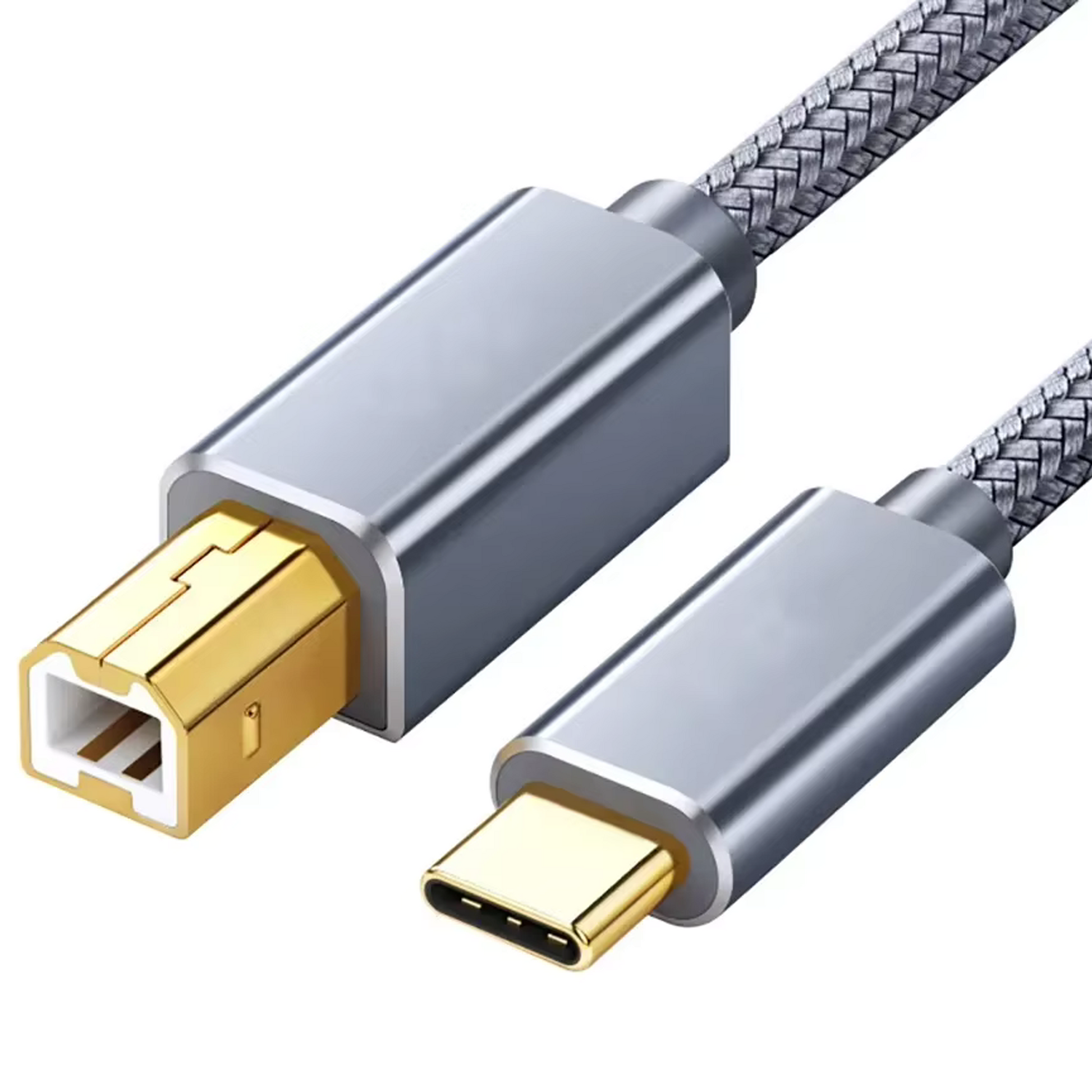USB-C naar Printerkabel 2.0 - 3 Meter - Spacegrey-1